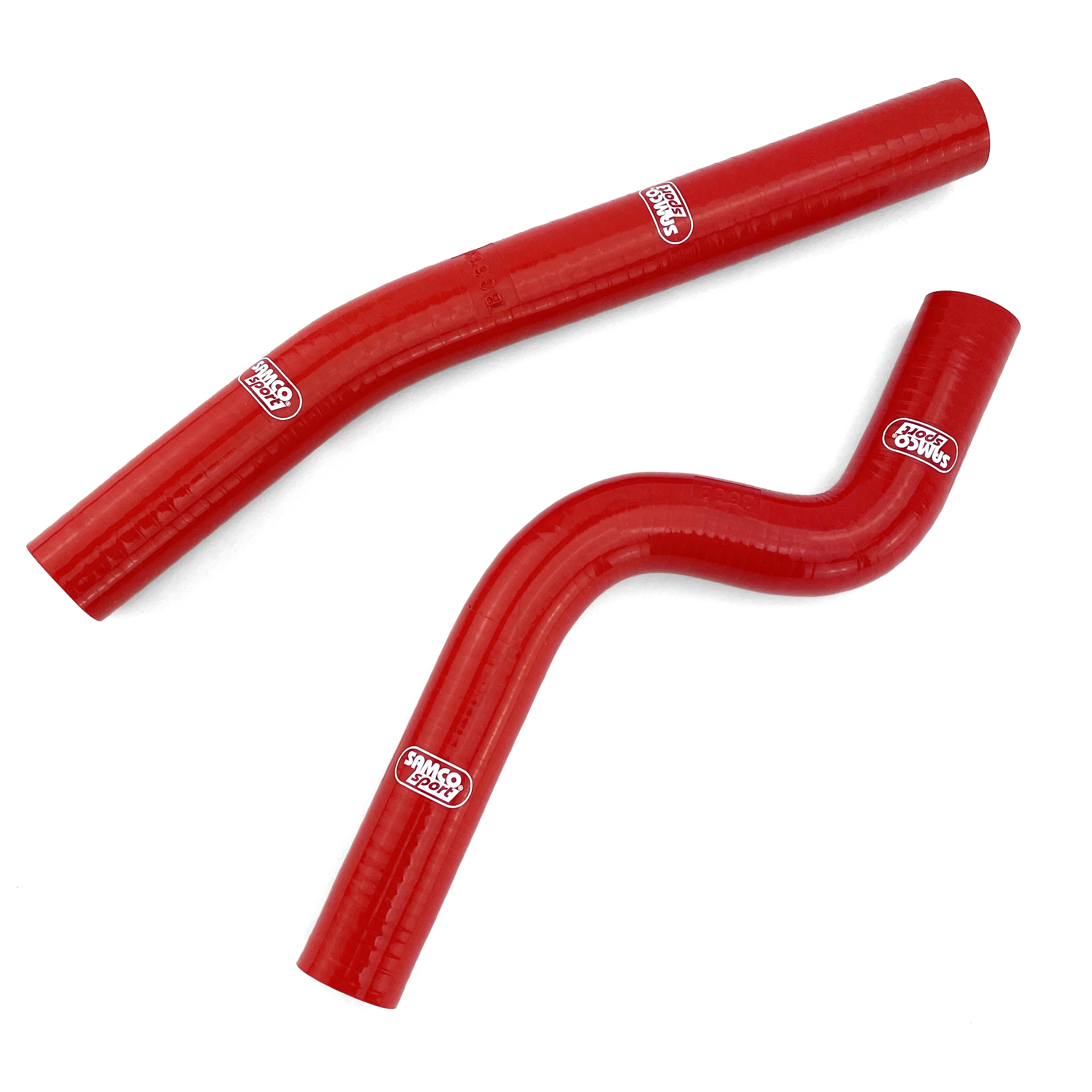COOLANT HOSE 2 PIECE KIT RED 03-07 POLARIS 500 PREDATOR SAMCO SPORT POL-1-RD thumbnail 2