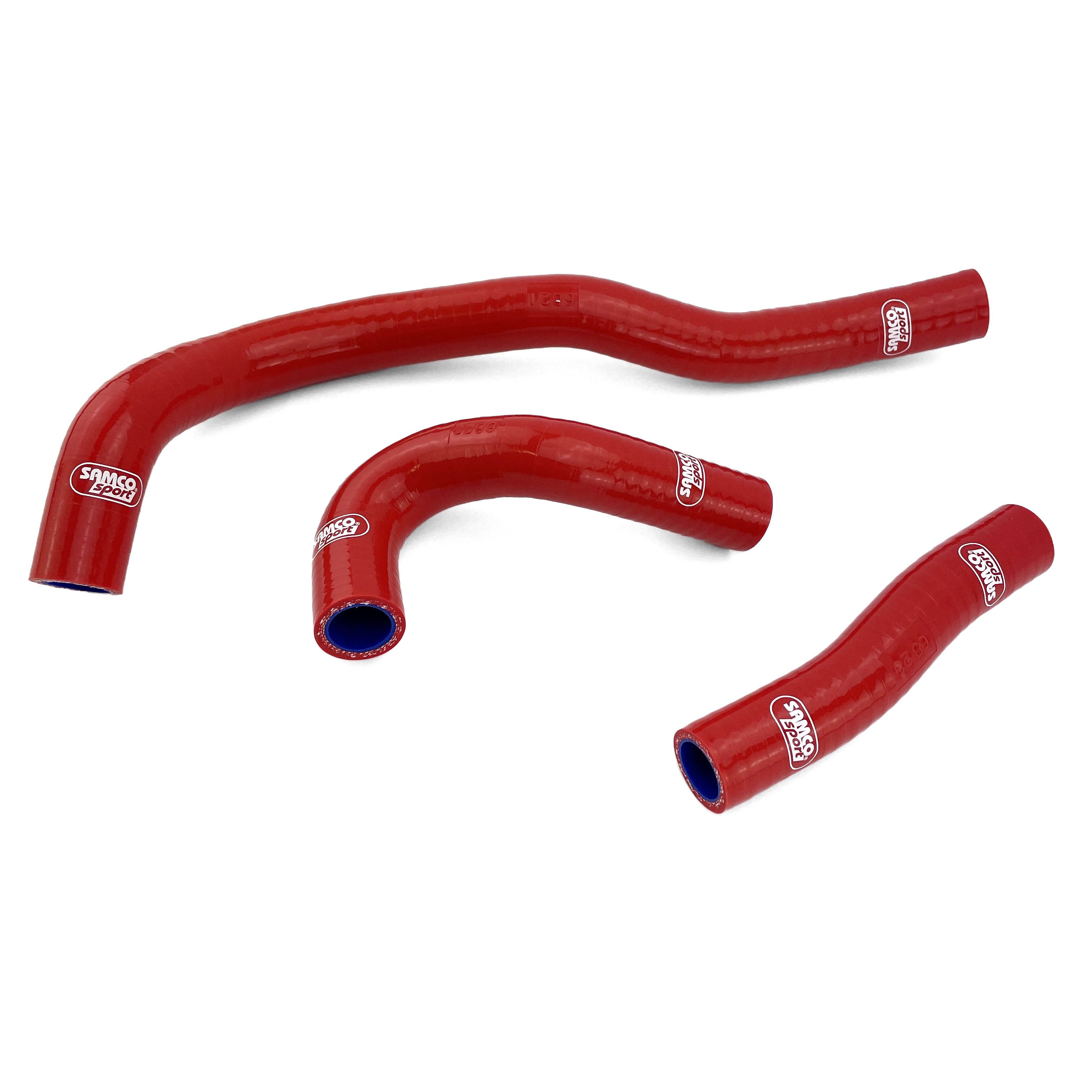 COOLANT HOSE 3 PIECE KIT RED STARK VARG EX MX 1.0 1.2 OEM DESIGN SAMCO STA-1-RD image 1