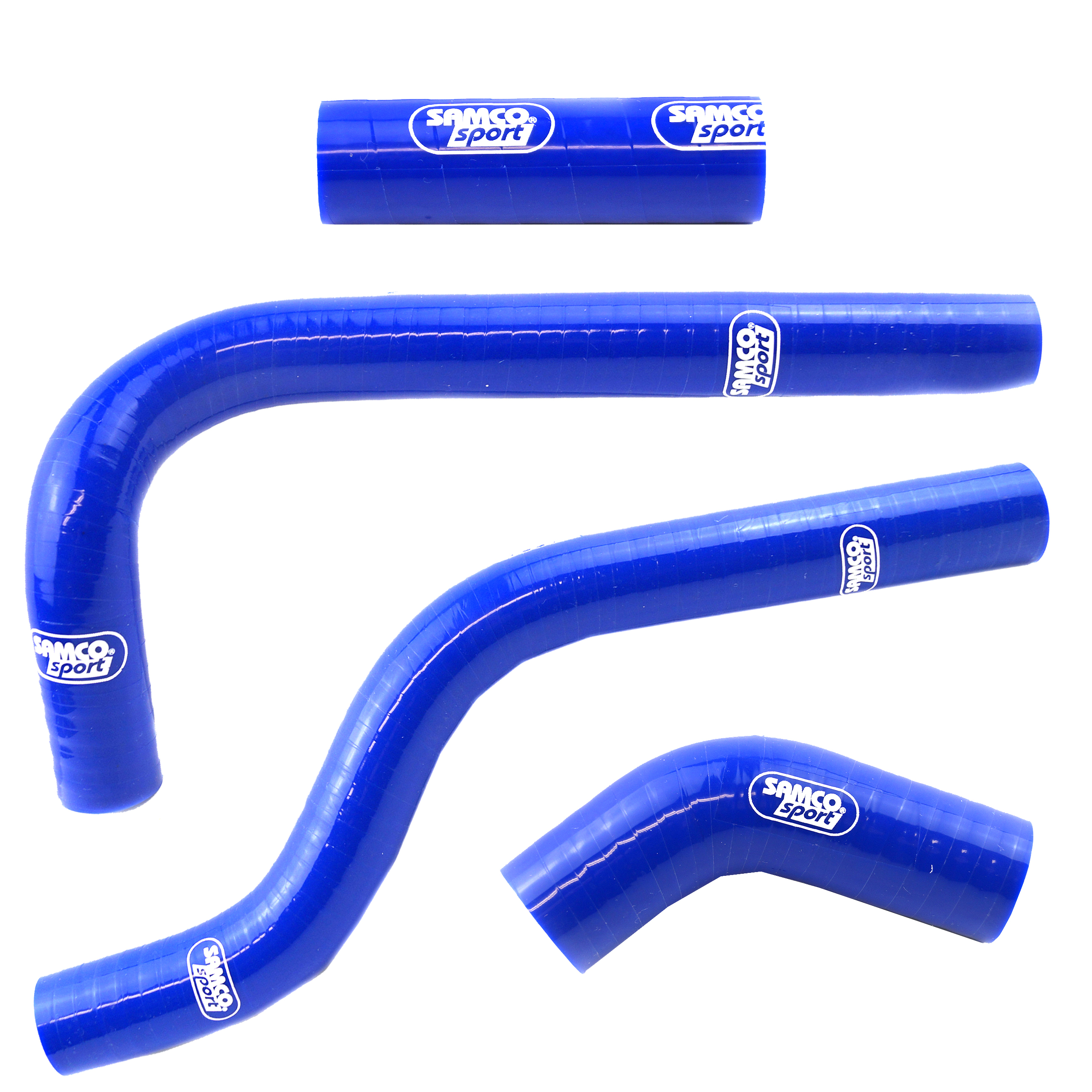COOLANT HOSE 4 PIECE KIT BLUE 05-06 SUZUKI 250 RM Z SAMCO SPORT SUZ-10-BU image 1