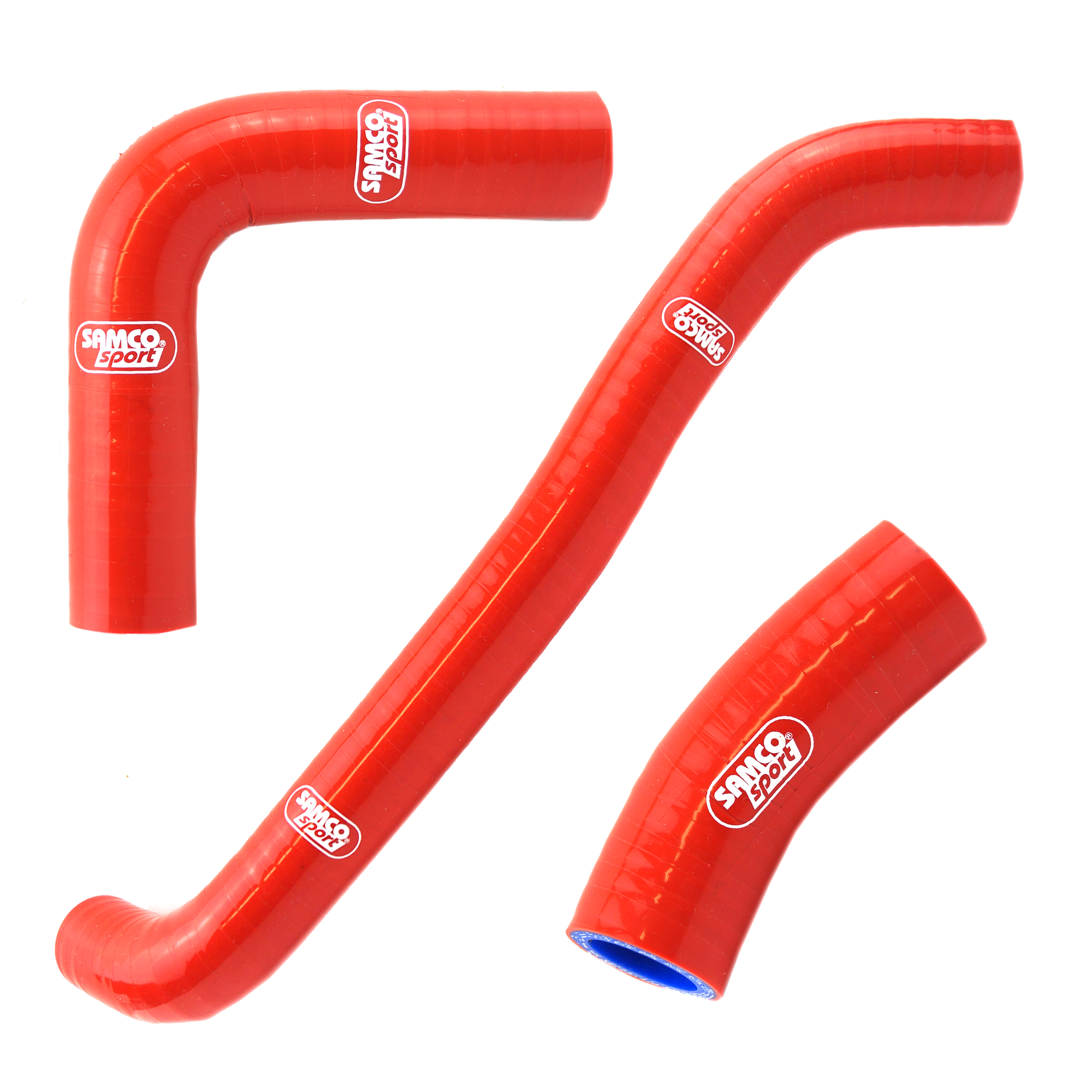 COOLANT HOSE 3 PIECE KIT RED 00-16 SUZUKI 400 DR Z S SM SAMCO SPORT SUZ-25-RD image 1