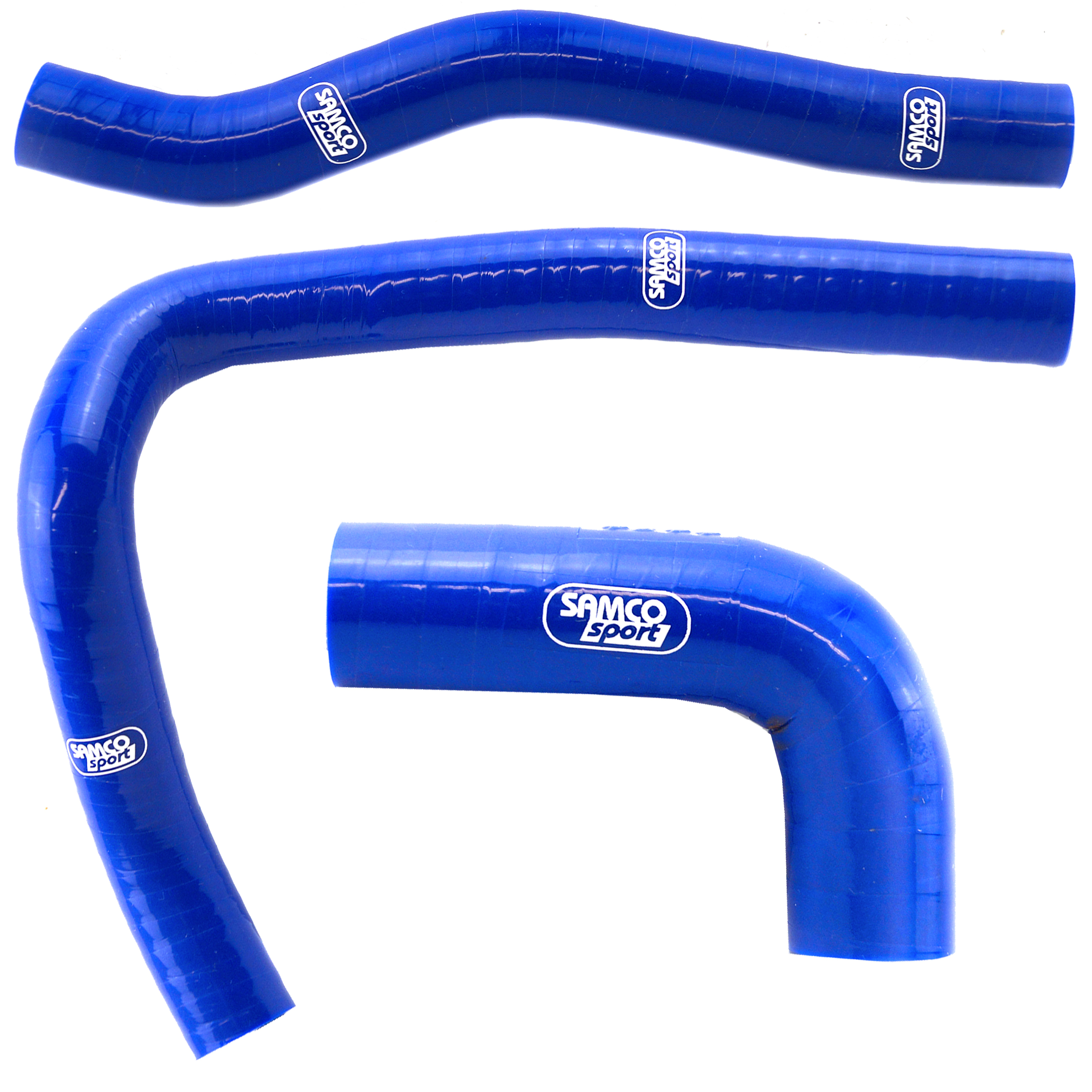COOLANT HOSE 3 PIECE KIT BLUE 00-05 SUZUKI RM 65 SAMCO SPORT SUZ-50-BU image 1