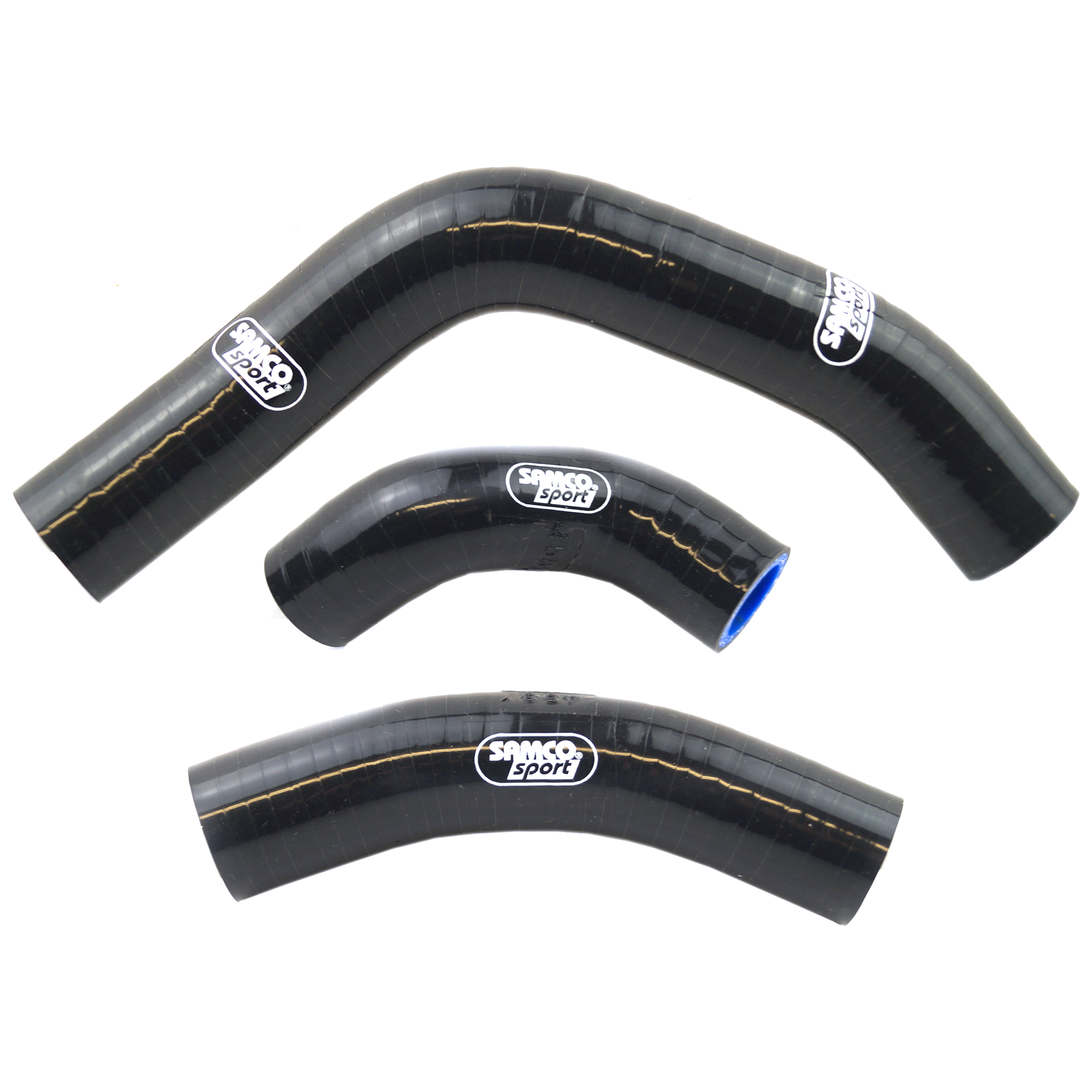 COOLANT HOSE 3 PIECE KIT BLACK 89-90 SUZUKI 250 RM SAMCO SPORT SUZ-52-BK image 1