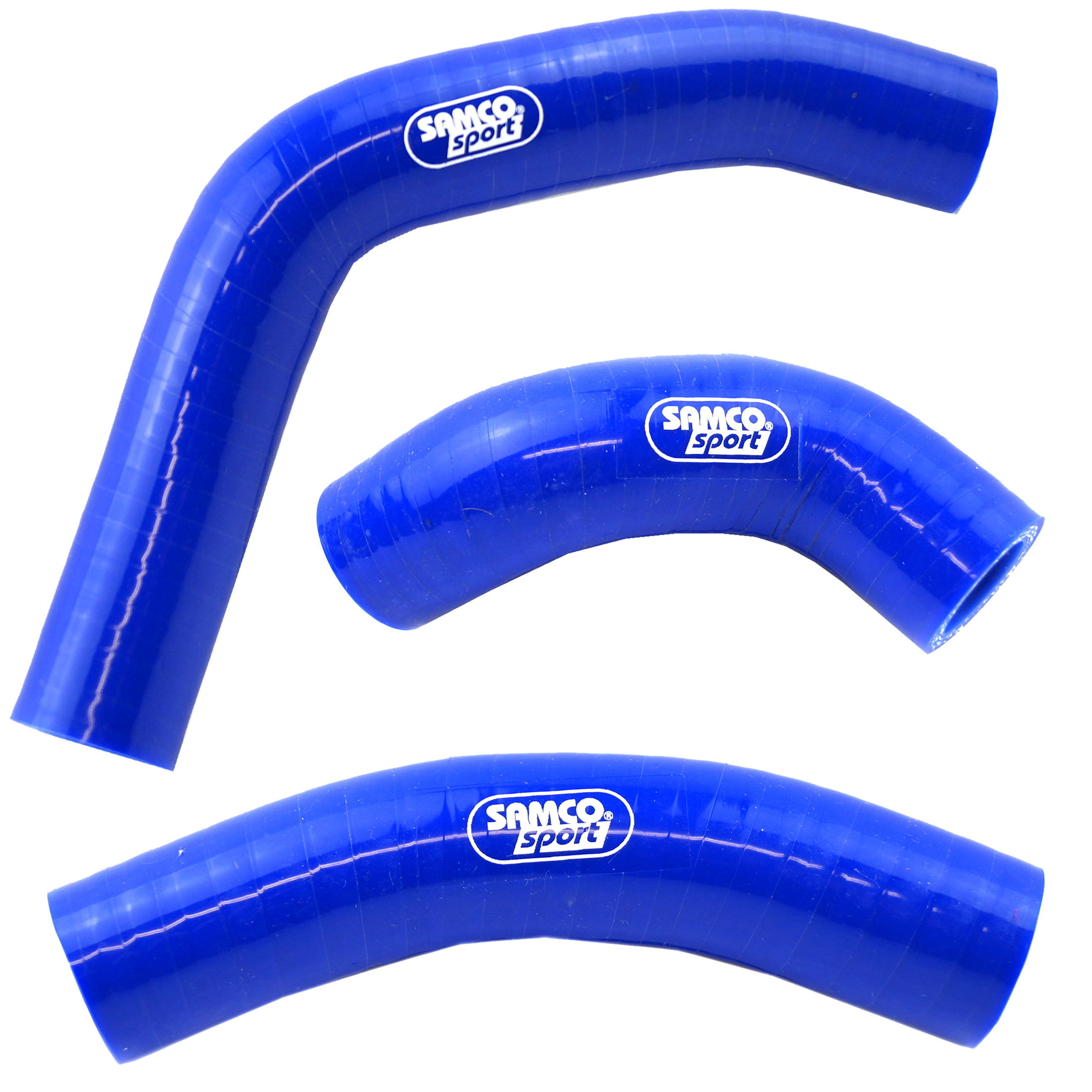 COOLANT HOSE 3 PIECE KIT BLUE 89-90 SUZUKI 250 RM SAMCO SPORT SUZ-52-BU image 1