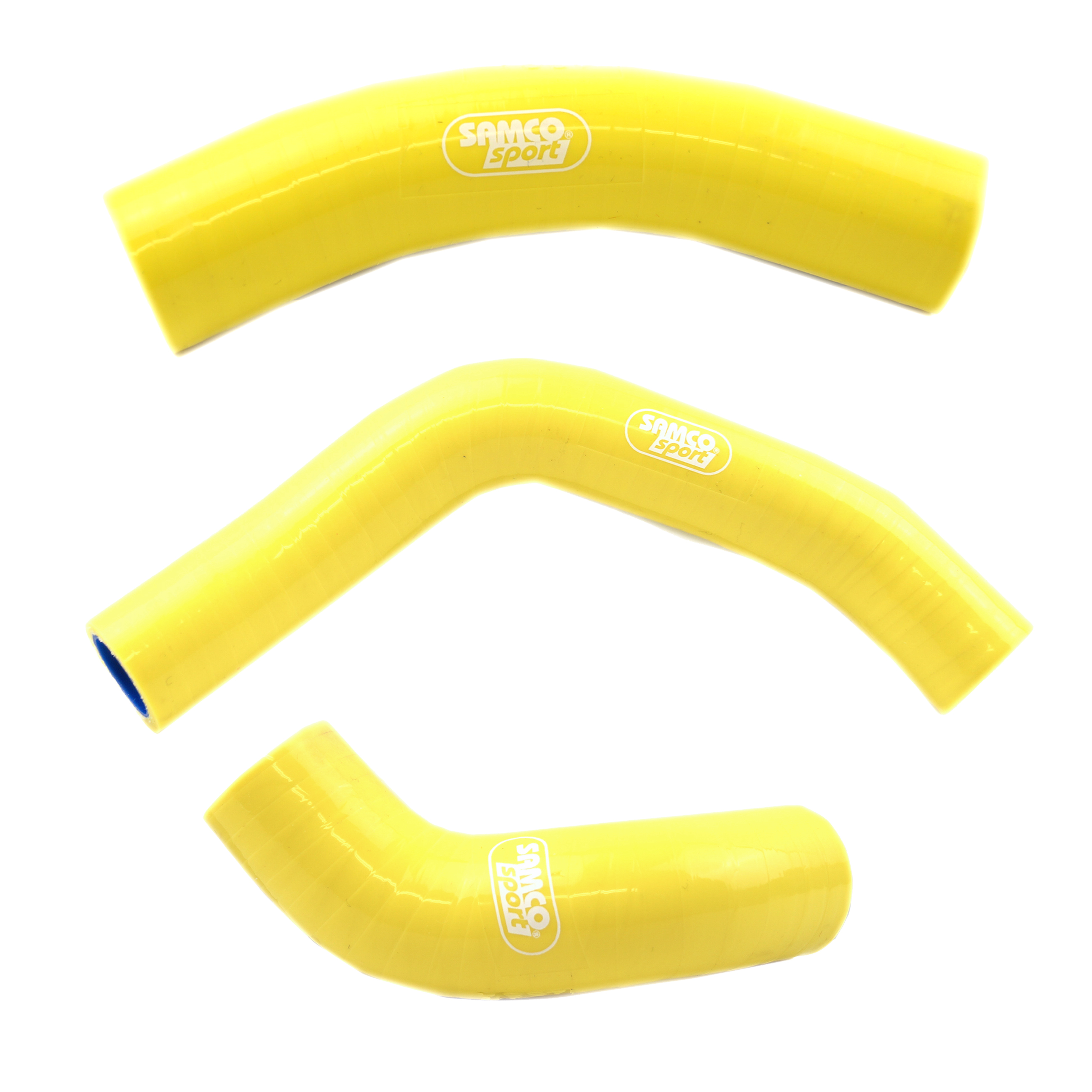 COOLANT HOSE 3 PIECE KIT YELLOW 89-90 SUZUKI RM 250 SAMCO SPORT SUZ-52-YE image 1