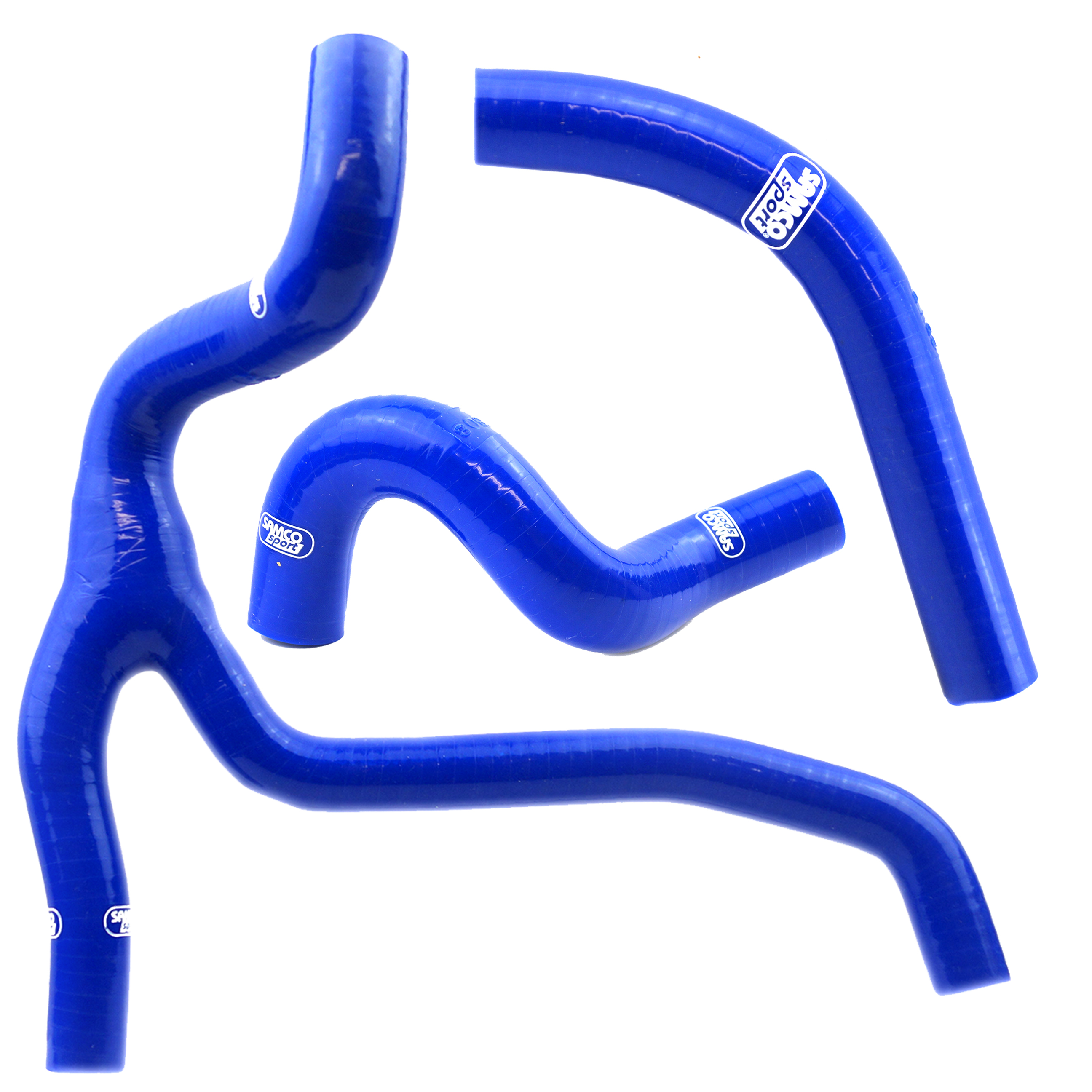 COOLANT HOSE 3 PIECE KIT BLUE 15-17 SUZUKI 450 RM Z 'Y' RACE DESIGN SAMCO SPORT SUZ-53-BU image 1