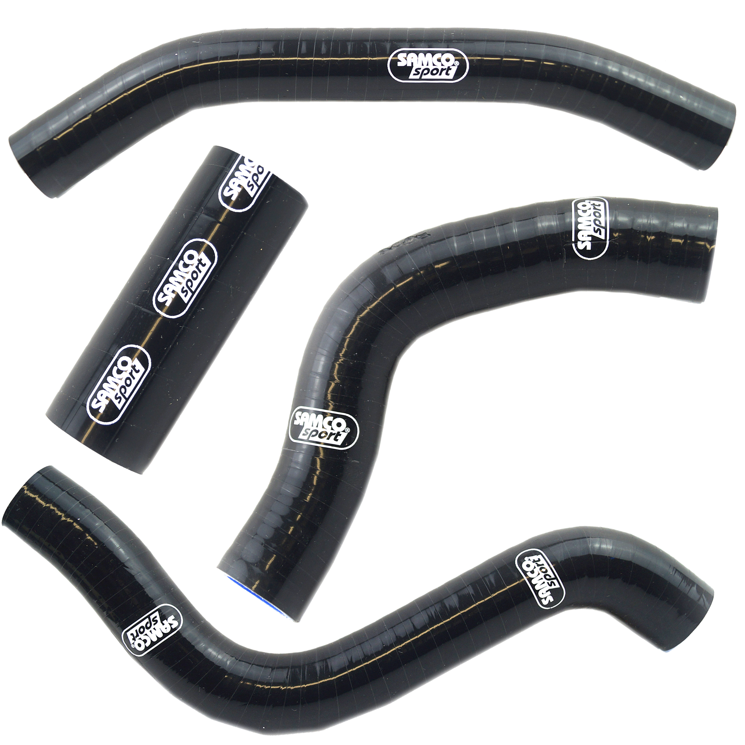 COOLANT HOSE 4 PIECE KIT BLACK 91-92 SUZUKI 250 RM SAMCO SPORT SUZ-55-BK
