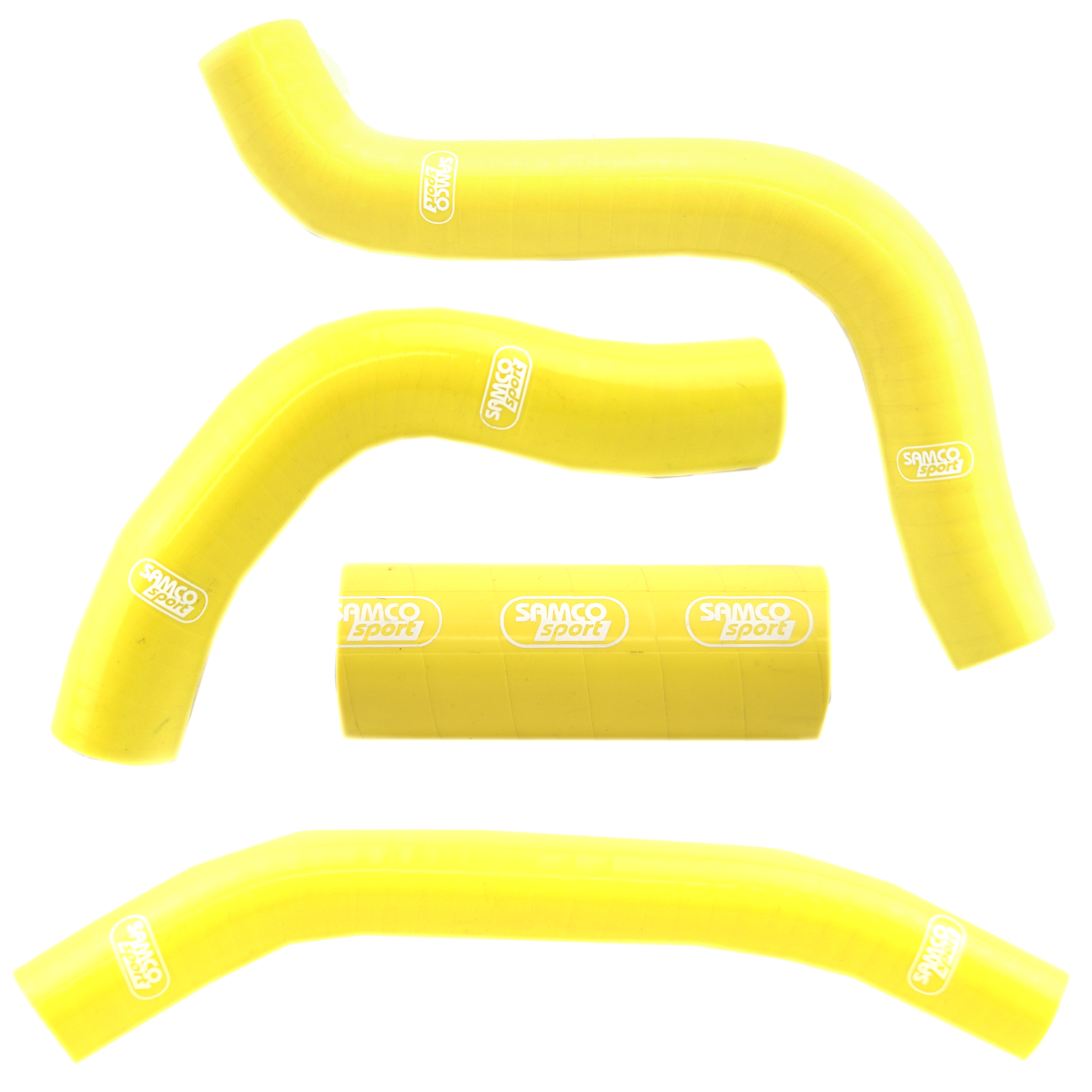 COOLANT HOSE 4 PIECE KIT YELLOW 91-92 SUZUKI RM 250 SAMCO SPORT SUZ-55-YE image 1