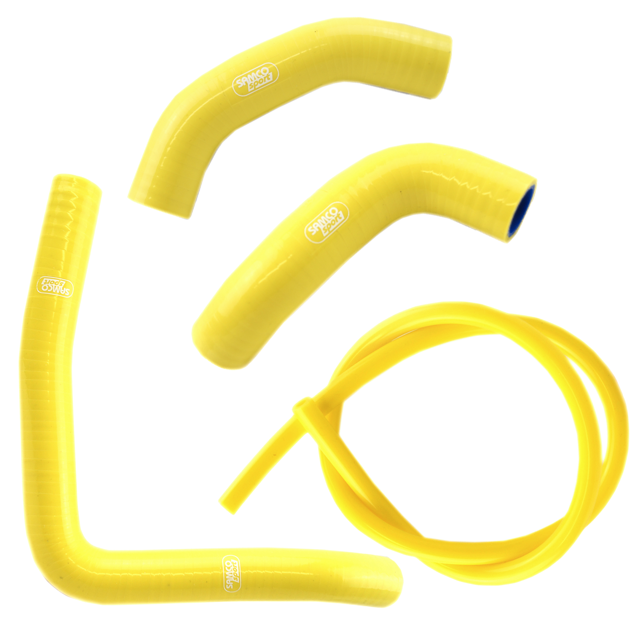 COOLANT HOSE 4 PIECE KIT YELLOW 86-87 SUZUKI RM 250 SAMCO SPORT SUZ-58-YE image 1