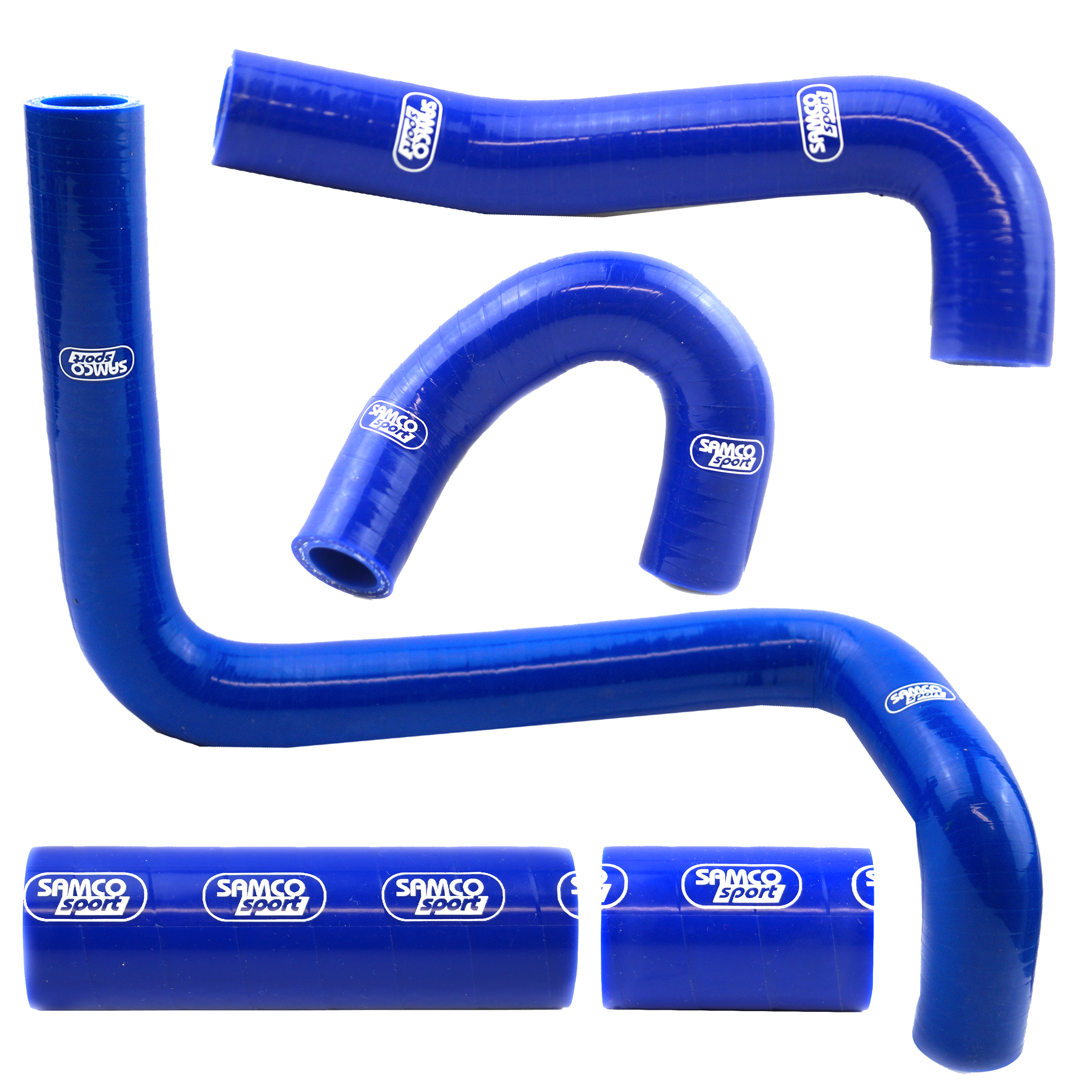 COOLANT HOSE 5 PIECE KIT BLUE 18-26 SUZUKI 450 RM Z OEM DESIGN SAMCO SPORT SUZ-63-BU image 1