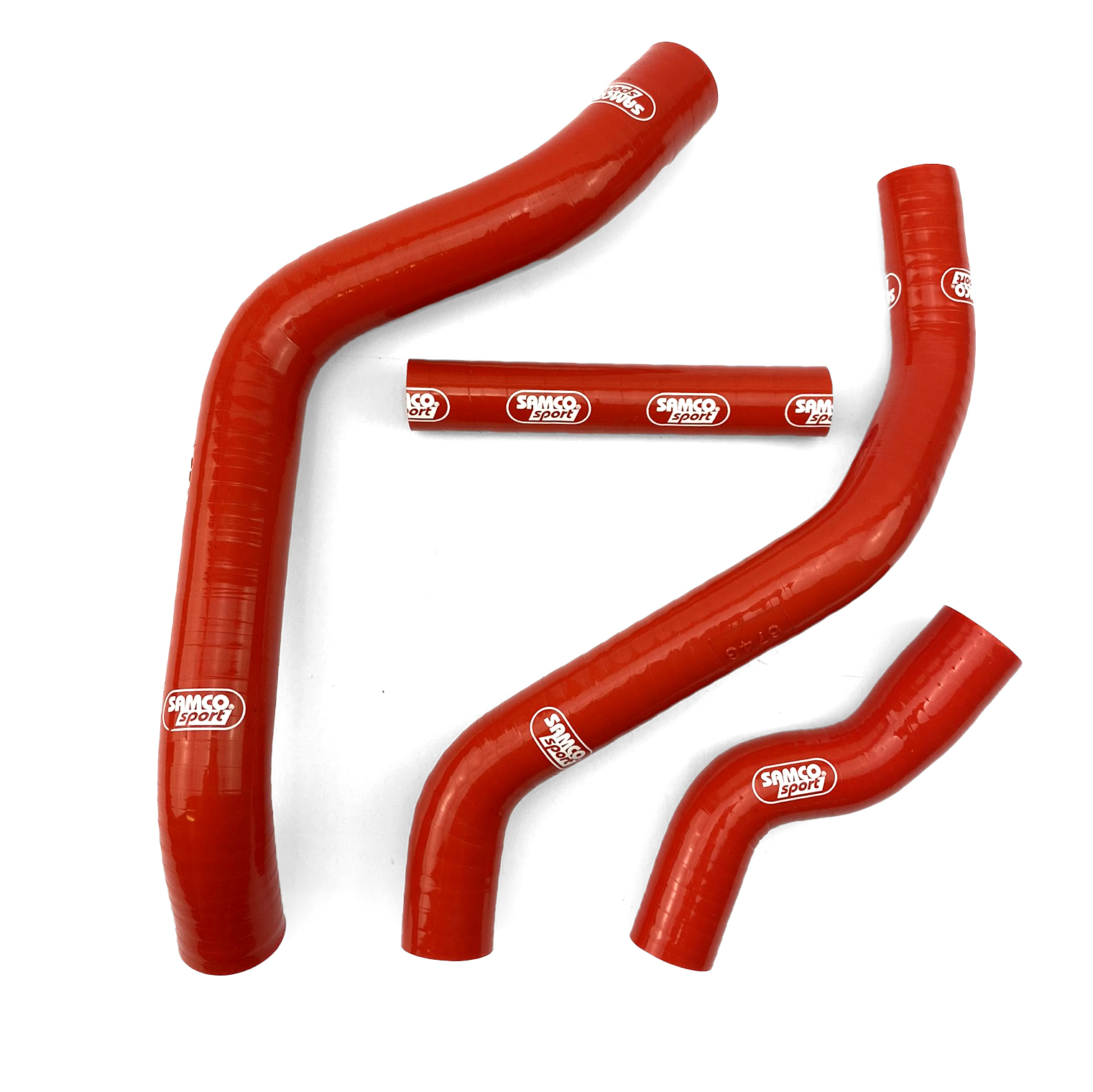 COOLANT HOSE 4 PIECE KIT RED YAMAHA 250 YZF/WRF SAMCO SPORT YAM-100-RD thumbnail 2