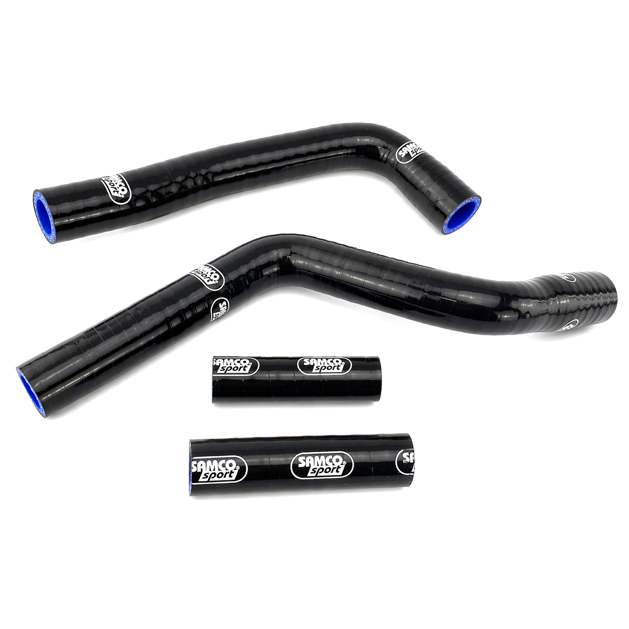 COOLANT HOSE 4 PIECE KIT BLACK 02-26 YAMAHA 125 YZ SAMCO SPORT YAM-29-BK image 1