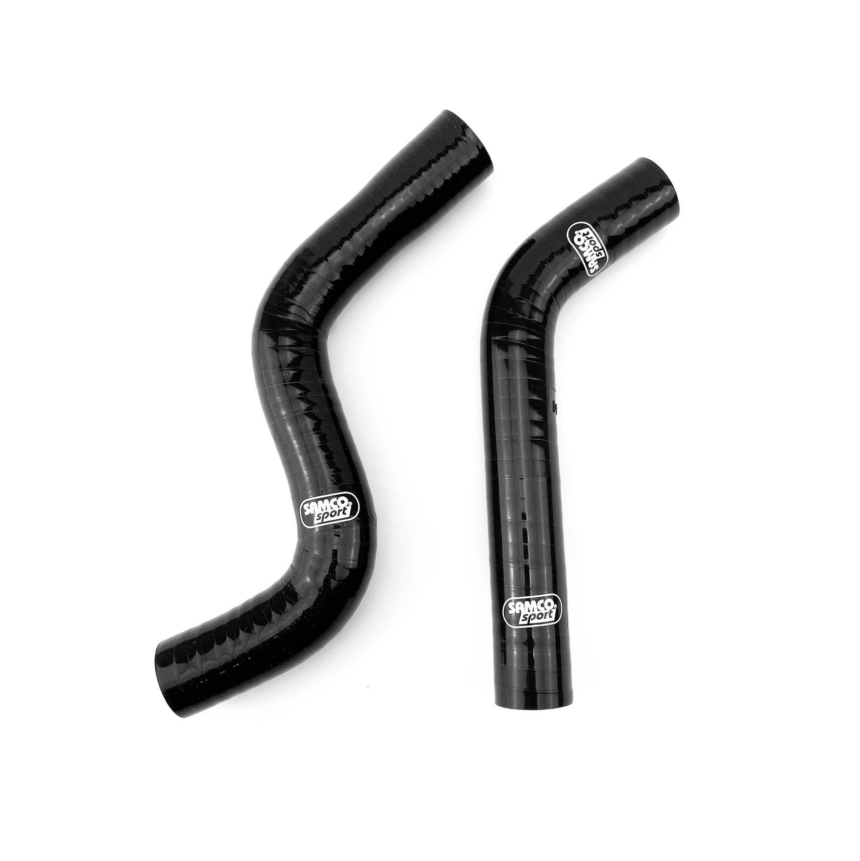 COOLANT HOSE 2 PIECE KIT BLACK 09-13 YAMAHA 450 YFZ YFM R SAMCO SPORT YAM-42-BK thumbnail 2