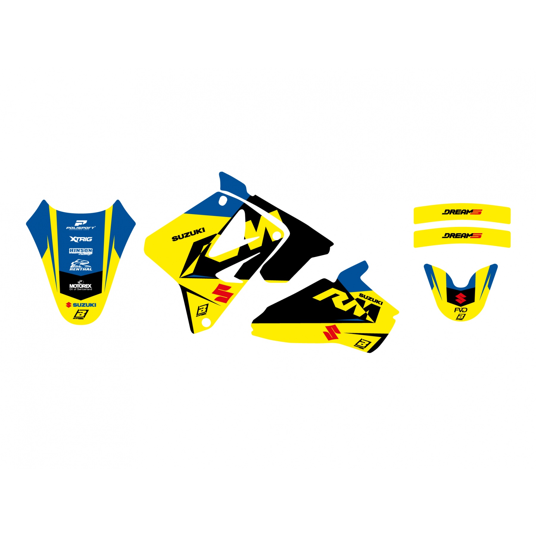 02-25 RM85 DREAM-5 DECAL KIT, BLACKBIRD DECAL KIT 2307AB image 1
