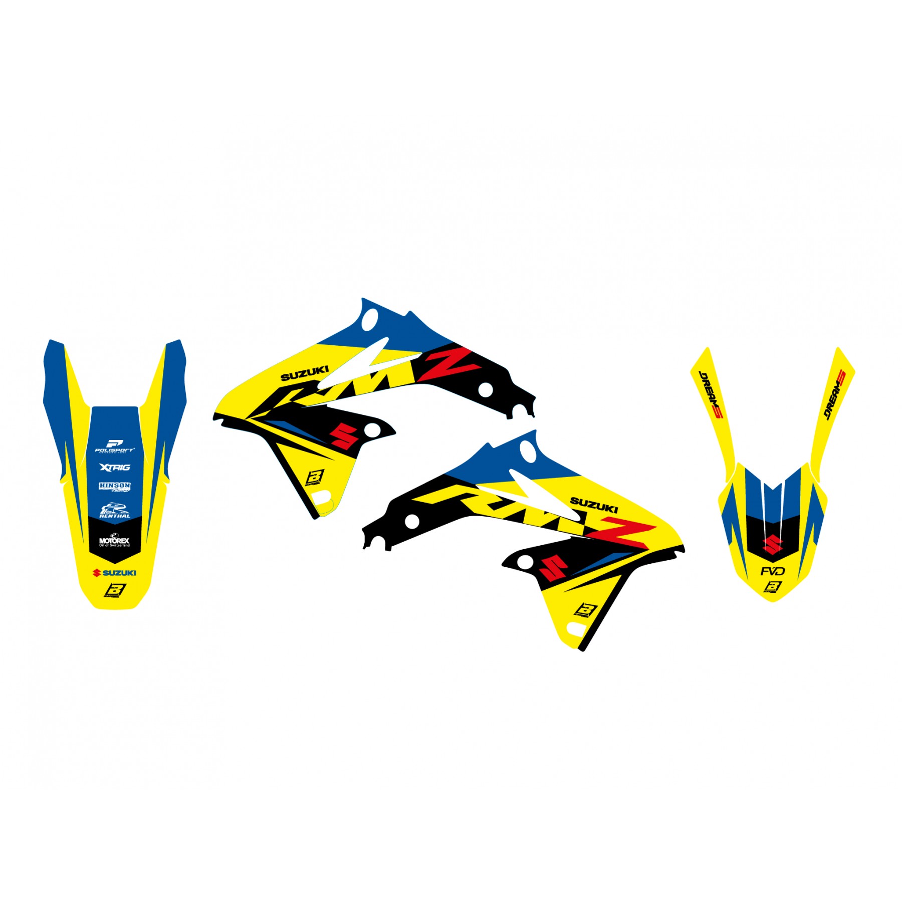 08-17 RMZ450 DREAM 5 GRAPHICS, BLACKBIRD 2316AB image 1