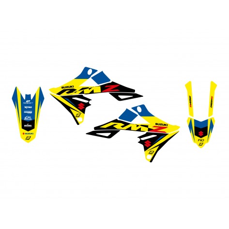 18-25 RMZ250/450 DREAM 5, BLACKBIRD 2320AB GRAPHIC KIT image 1