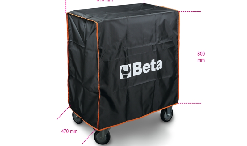 Nylon Cover for Mobile Roller Cabs C24S/SA C39 815x800x470mm - Beta Tools 2400-COVER RSC24 image 1