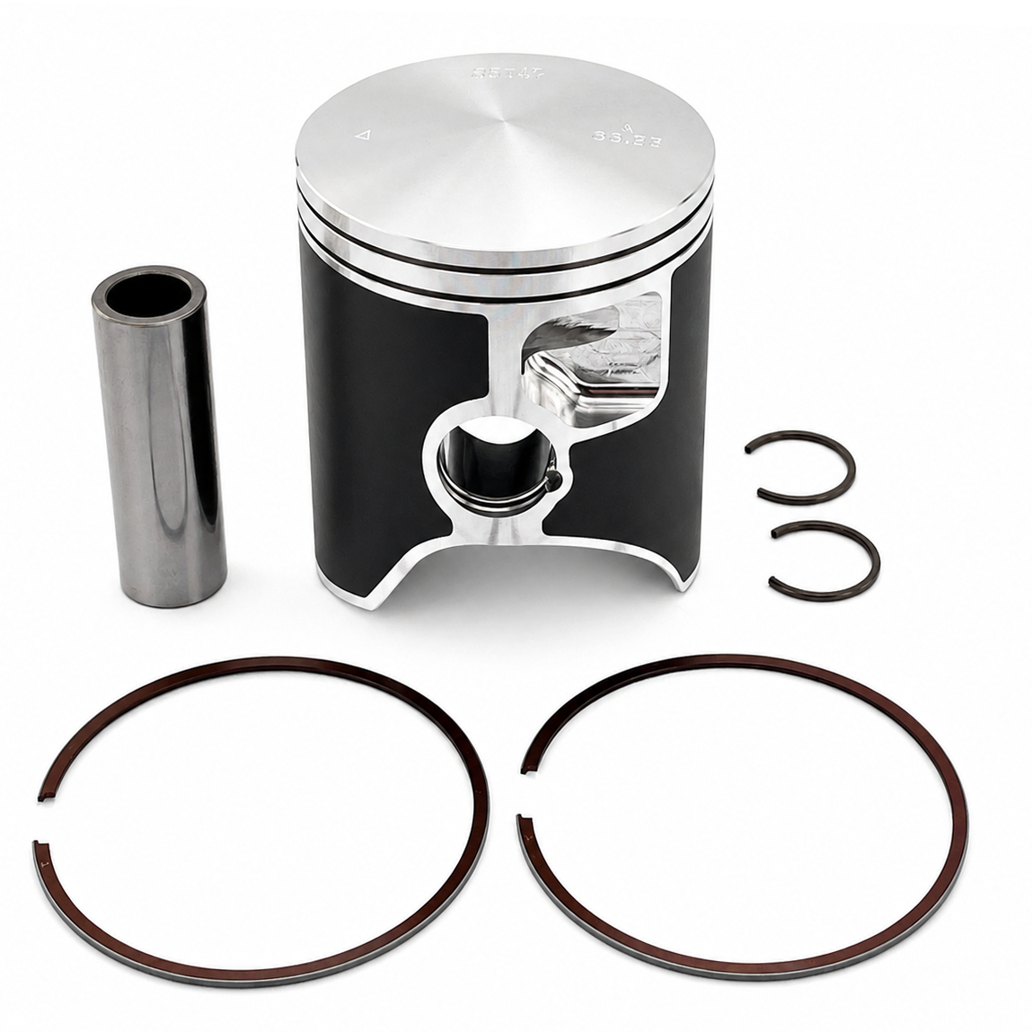 PISTON KIT VERTEX 66.40mm D TM RACING MX/EN/SM 250 FI 2019-26, VERTEX 24616D image 1