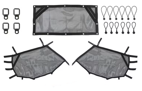 WINDOW MESH SAFETY NETS 2015-2022 POLARIS RZR MOST MODELS thumbnail 2
