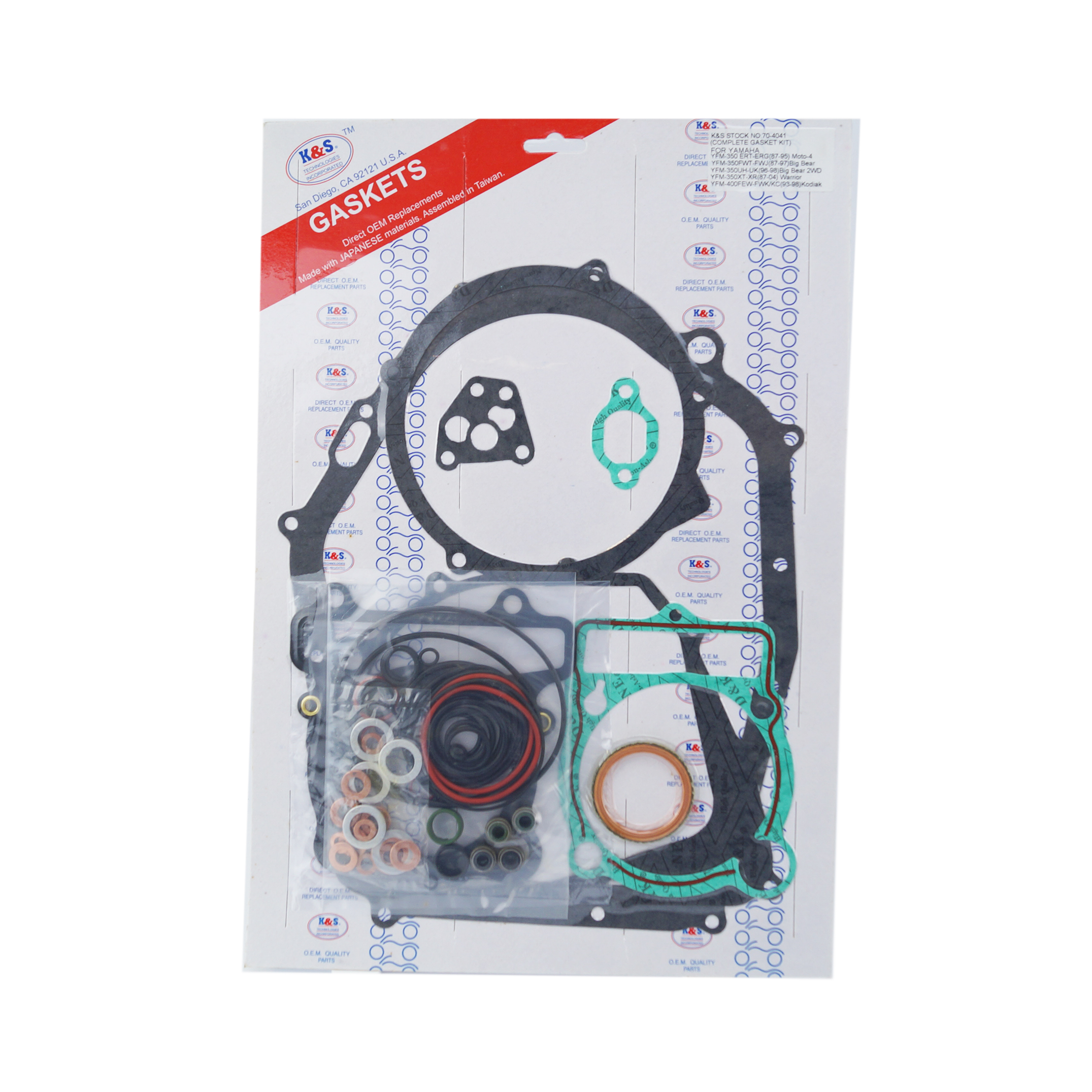 GASKET FULL SET YAMAHA YFM350 RAPTOR K&S 70-4041 image 1