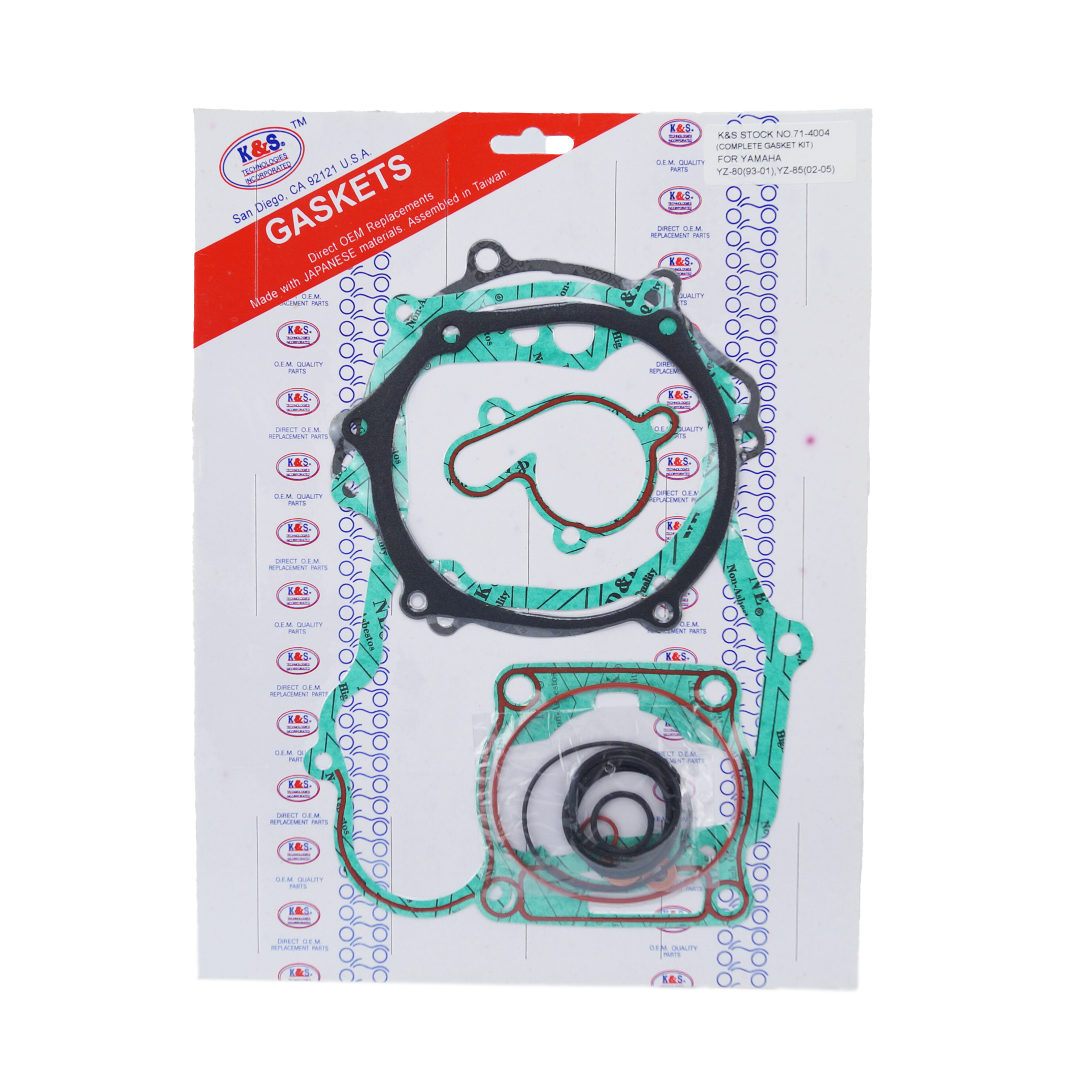 GASKET FULL SET 93-11 YZ80/85, K&S 71-4004 COMPLET YAMAHA image 1