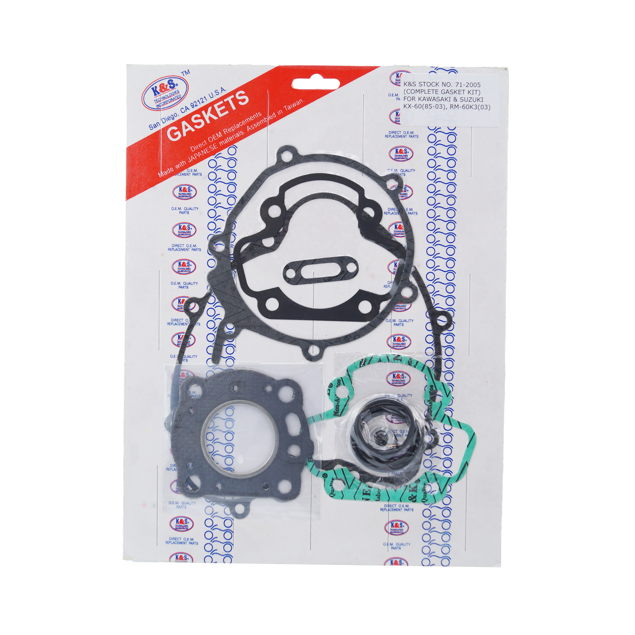 GASKET FULL SET 85-04 KX60 RM KS71-2005 image 1