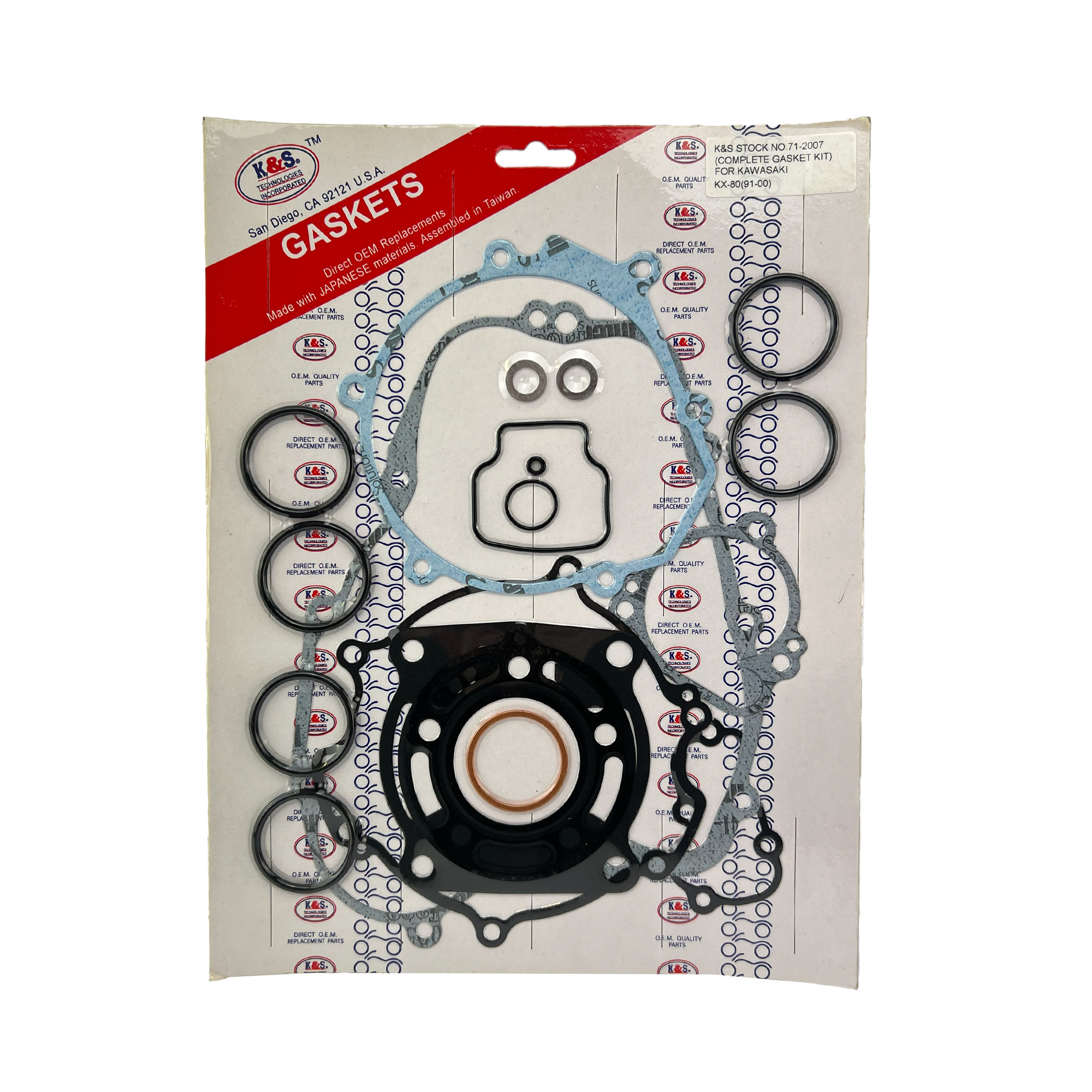 GASKET FULL SET 91-00 KX80 image 1