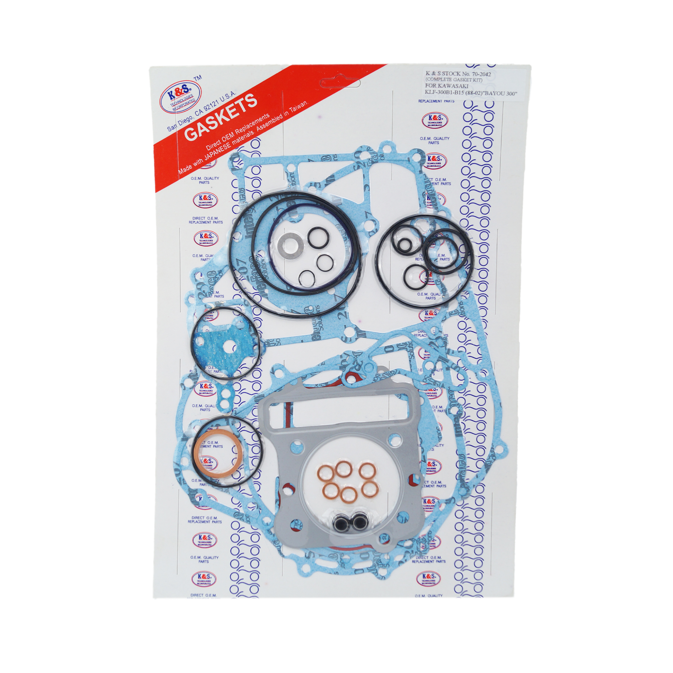 GASKET FULL SET 88-03 KLF300, KS70-2042 image 1