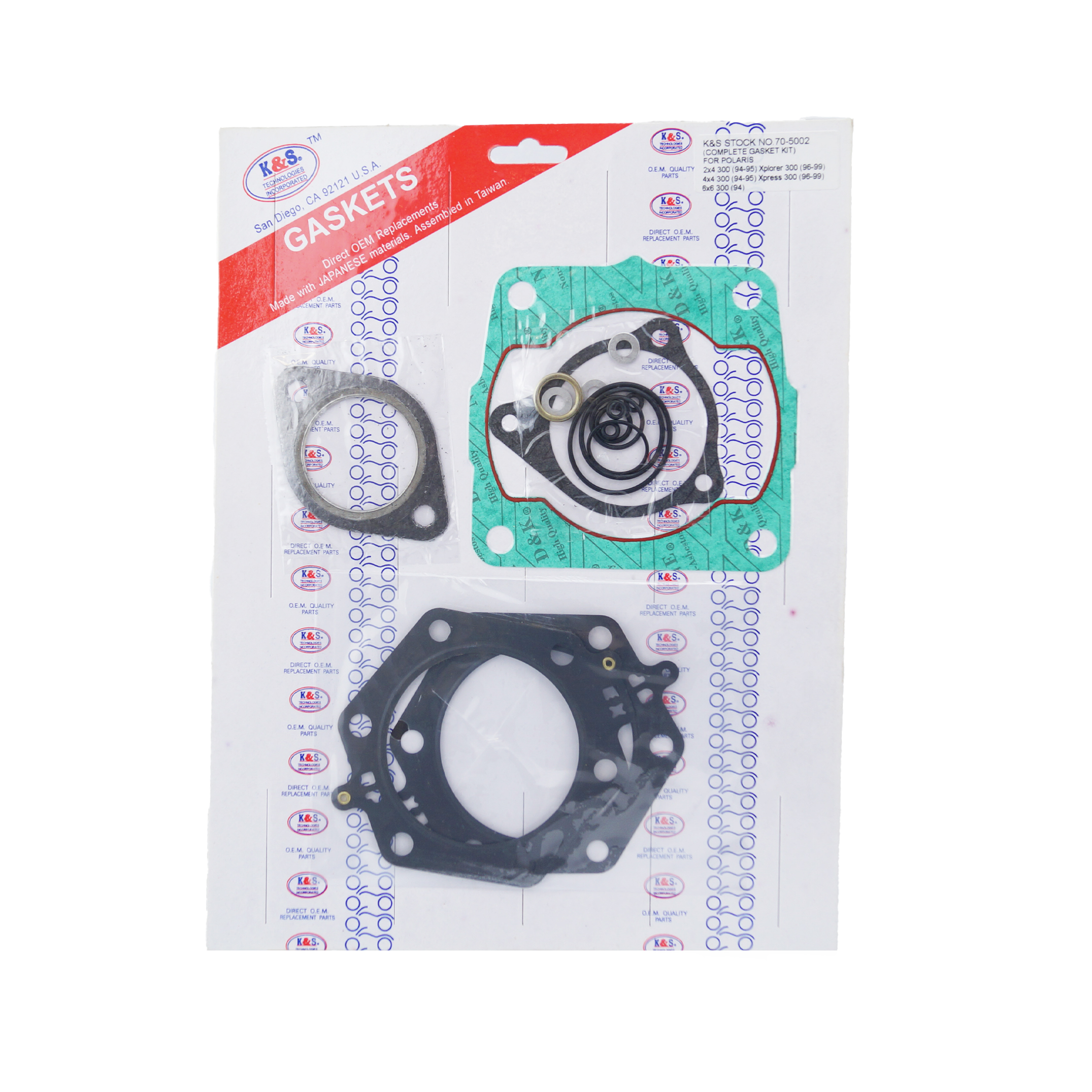 GASKET FULL SET 300 POLARIS, SET K&S 70-5002 image 1