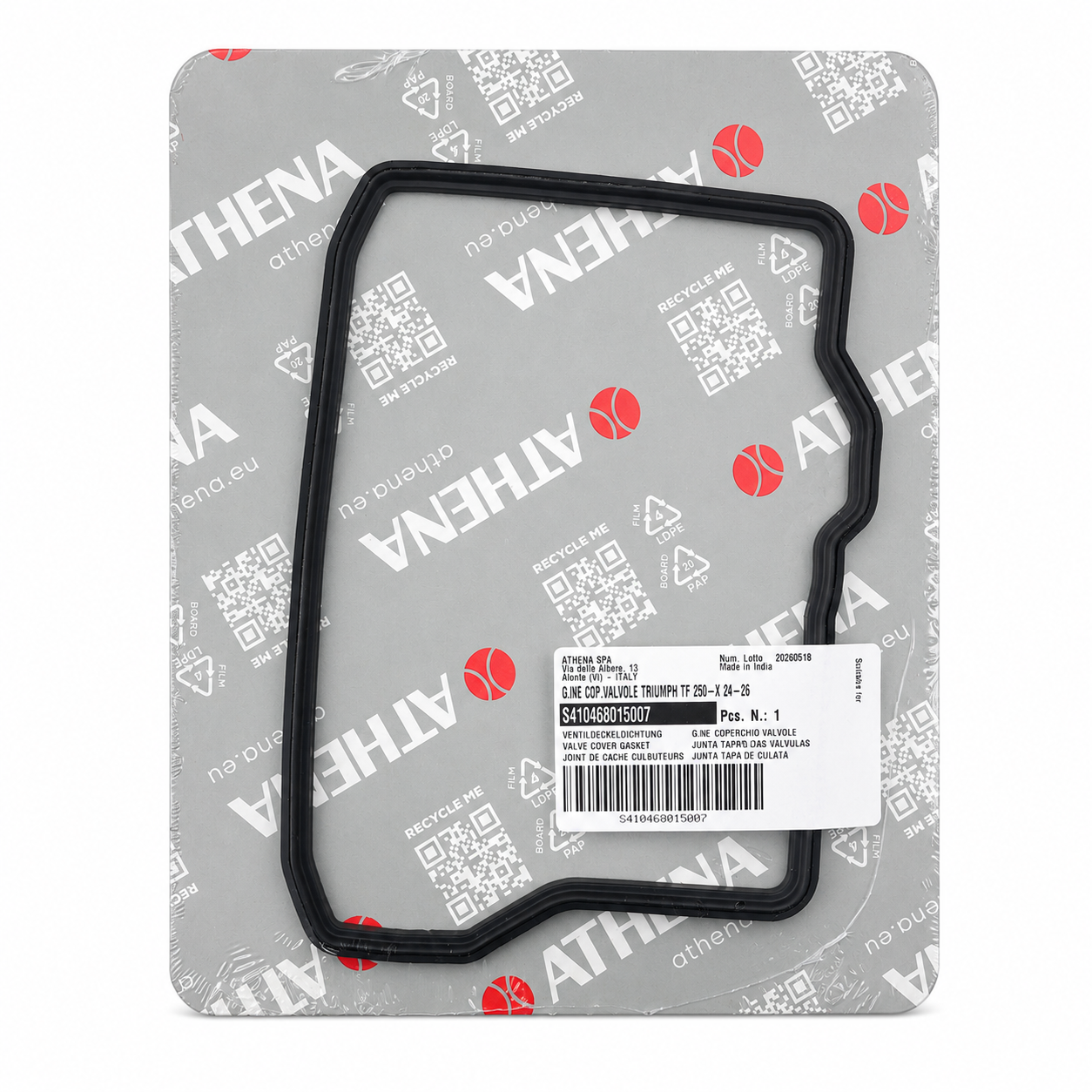 VALVE ROCKER COVER GASKET TRIUMPH TF 250 ATHENA S410468015007 thumbnail 2