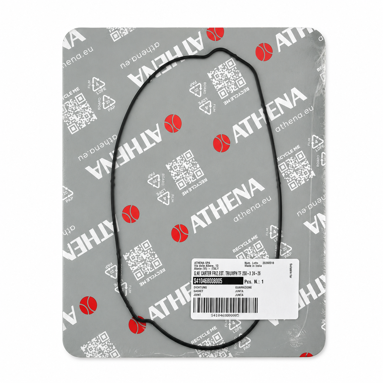 OUTER CLUTCH COVER GASKET TRIUMPH TF 250 ATHENA S410468008005 thumbnail 2