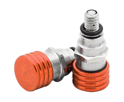 PRO FORK AIR BLEEDER SET/2 KTM M4X0.7 ORANGE 2005-2019 KTM SX SXF EXC EXCF XC XCF XCW XCFW 85-500 image 1