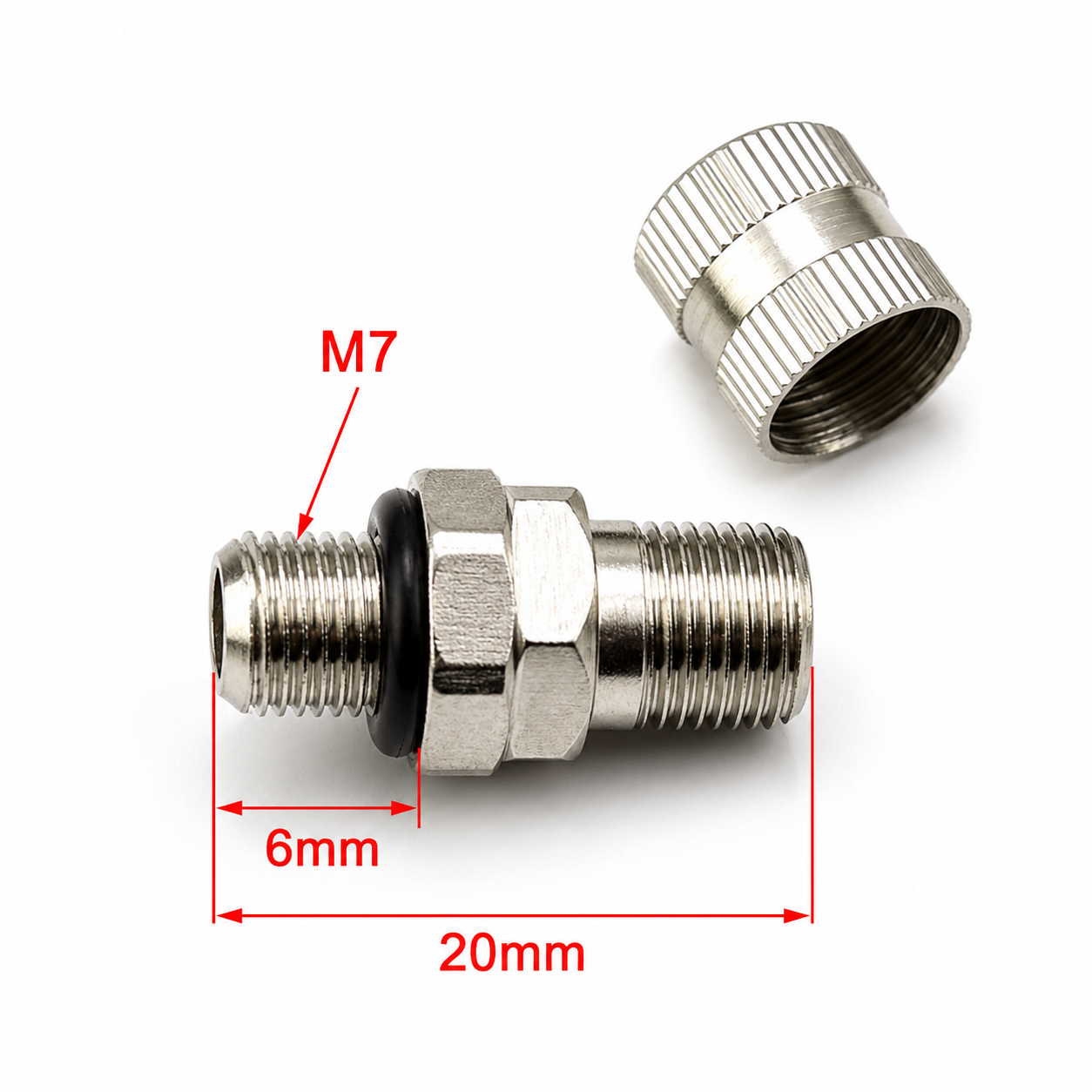 SHOCK SCHRADER VALVE M7 X 0.75mm STAINLESS thumbnail 3