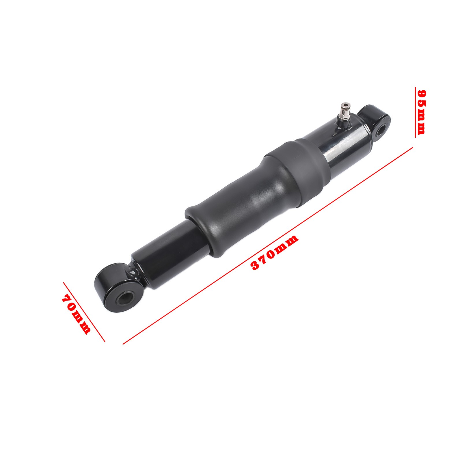REAR AIR RIDE SHOCK PAIR 80-21 HARLEY-DAVIDSON TOURING BAGGER GLIDE KING CVO DA-SRD747-PR thumbnail 2