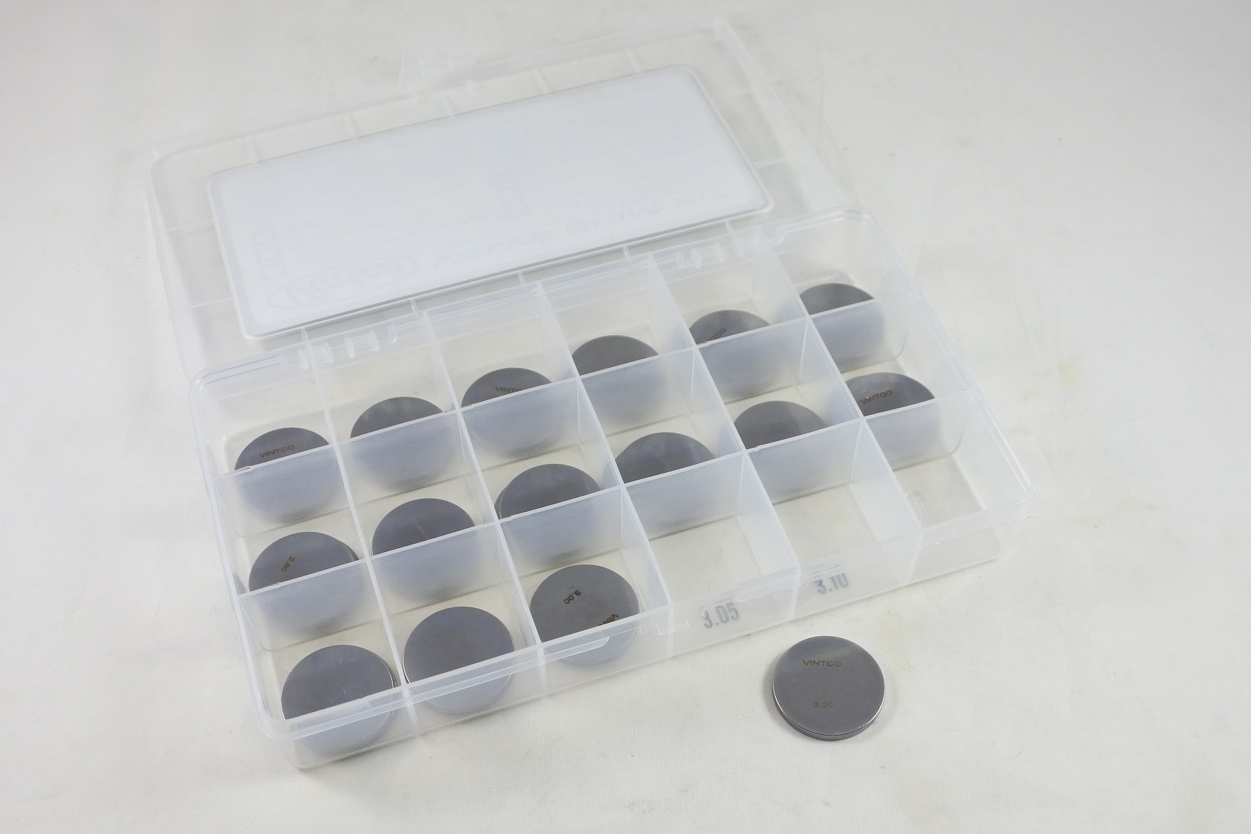 VALVE SHIM KIT 29.5mm 2.30-3.00mm 0.05mm INCREMENTS VINTCO 29.5SHIMKIT image 1
