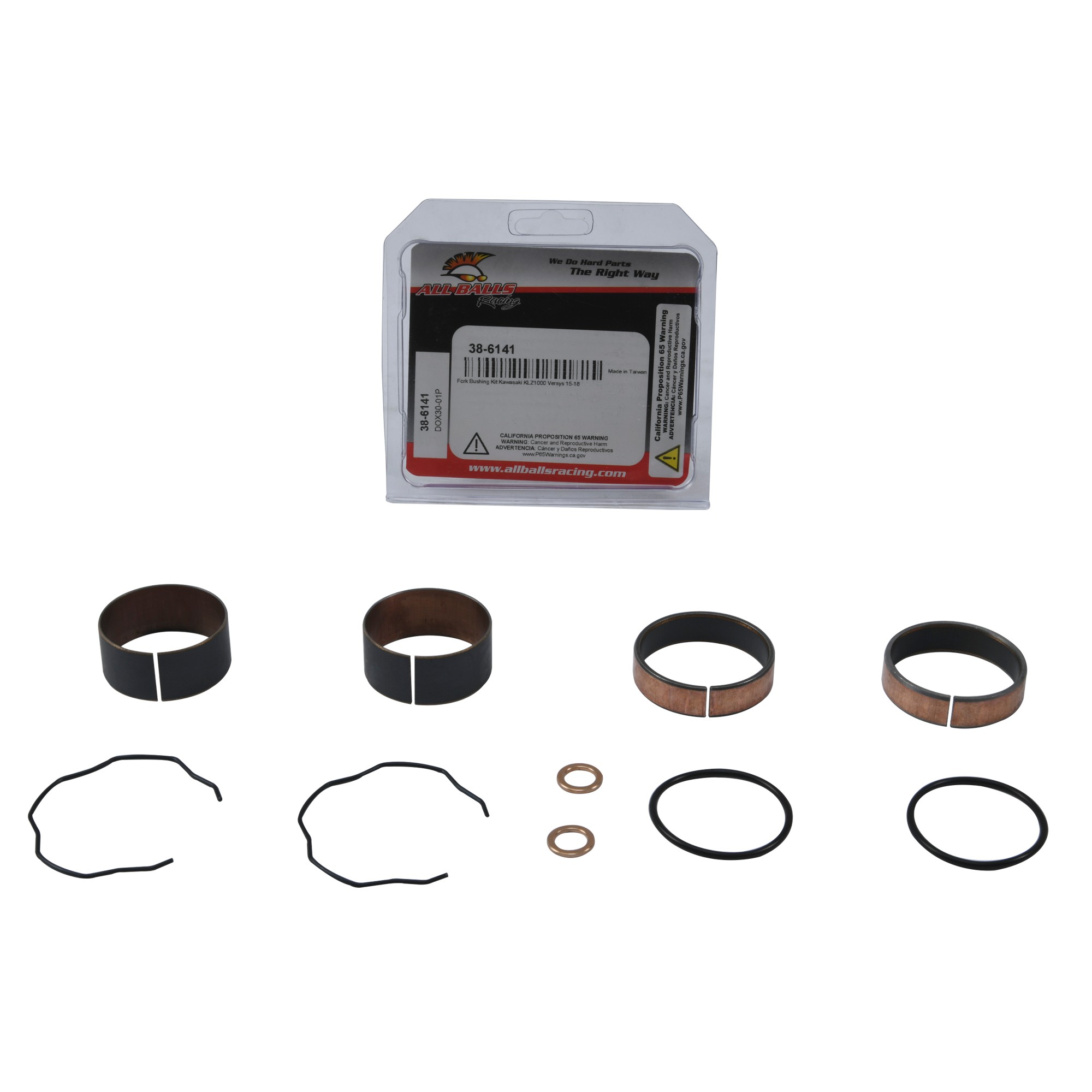 FORK BUSHING KIT 15-18 KAW KLZ1000 VERSYS, ALLBALLS 38-6141 ROAD image 1
