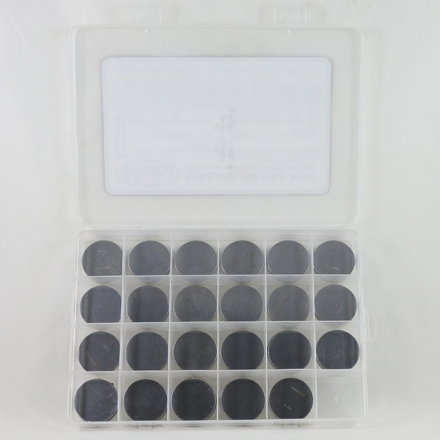 VALVE SHIM KIT 29mm 2PCS EACH SIZE 2.00mm-3.10mm 0.05mm INCREMENTS VINTCO 29SHIMKIT thumbnail 2