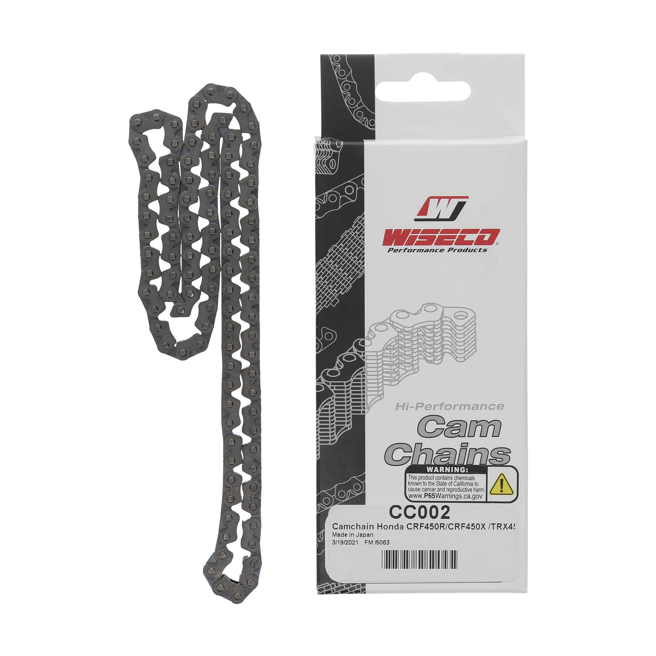 CAM CHAIN CRF450R CRF450X, WISECO CC002, 14401-MEB-671
