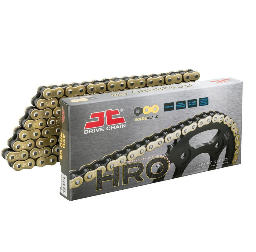 DRIVE CHAIN HIGH PERFORMANCE O-RING 428HRO 134L GOLD JTC428HROGB134SL image 1