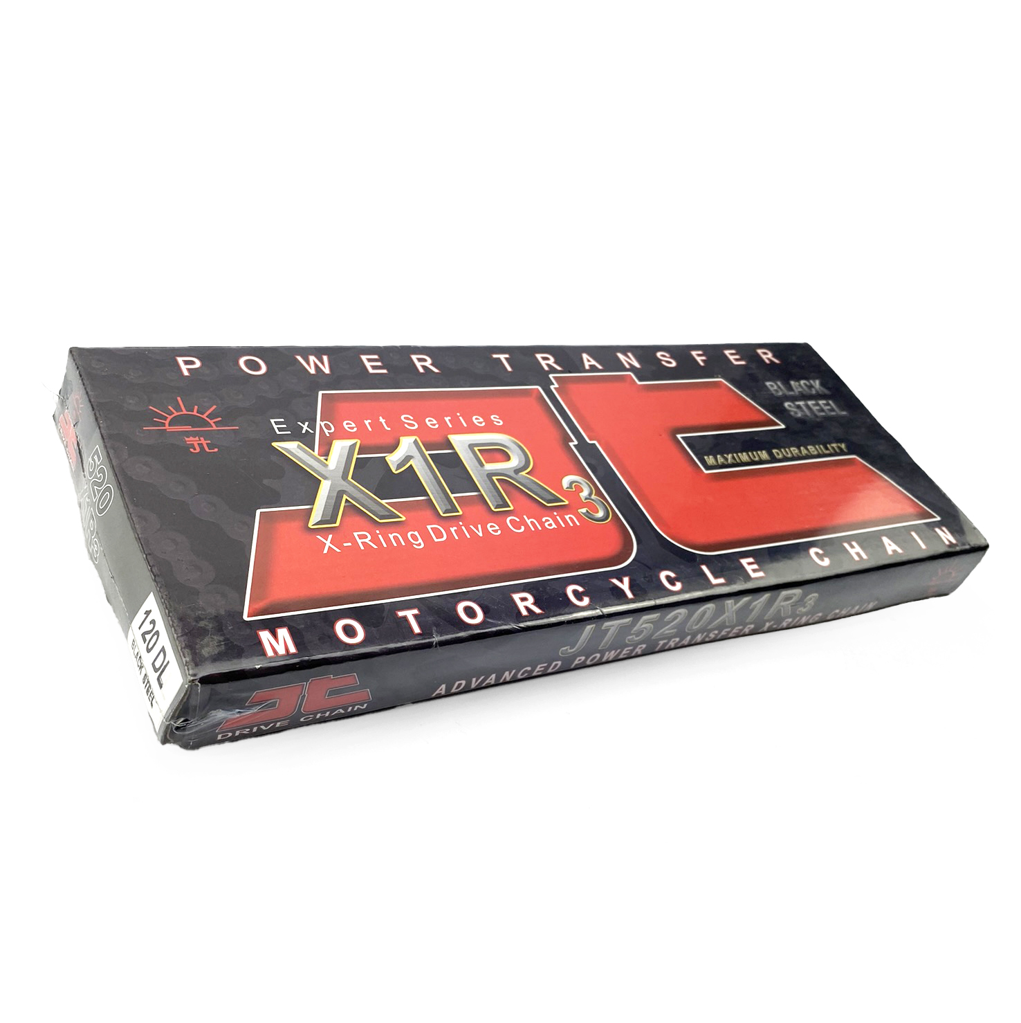 DRIVE CHAIN HEAVY DUTY X-RING 520X1R3 120L BLACK JTC520X1R3120DL thumbnail 2