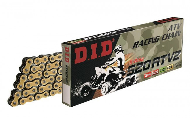 DID 520ATV2 112L X-RING CHAIN [FJ] DID520ATVGB112 image 1