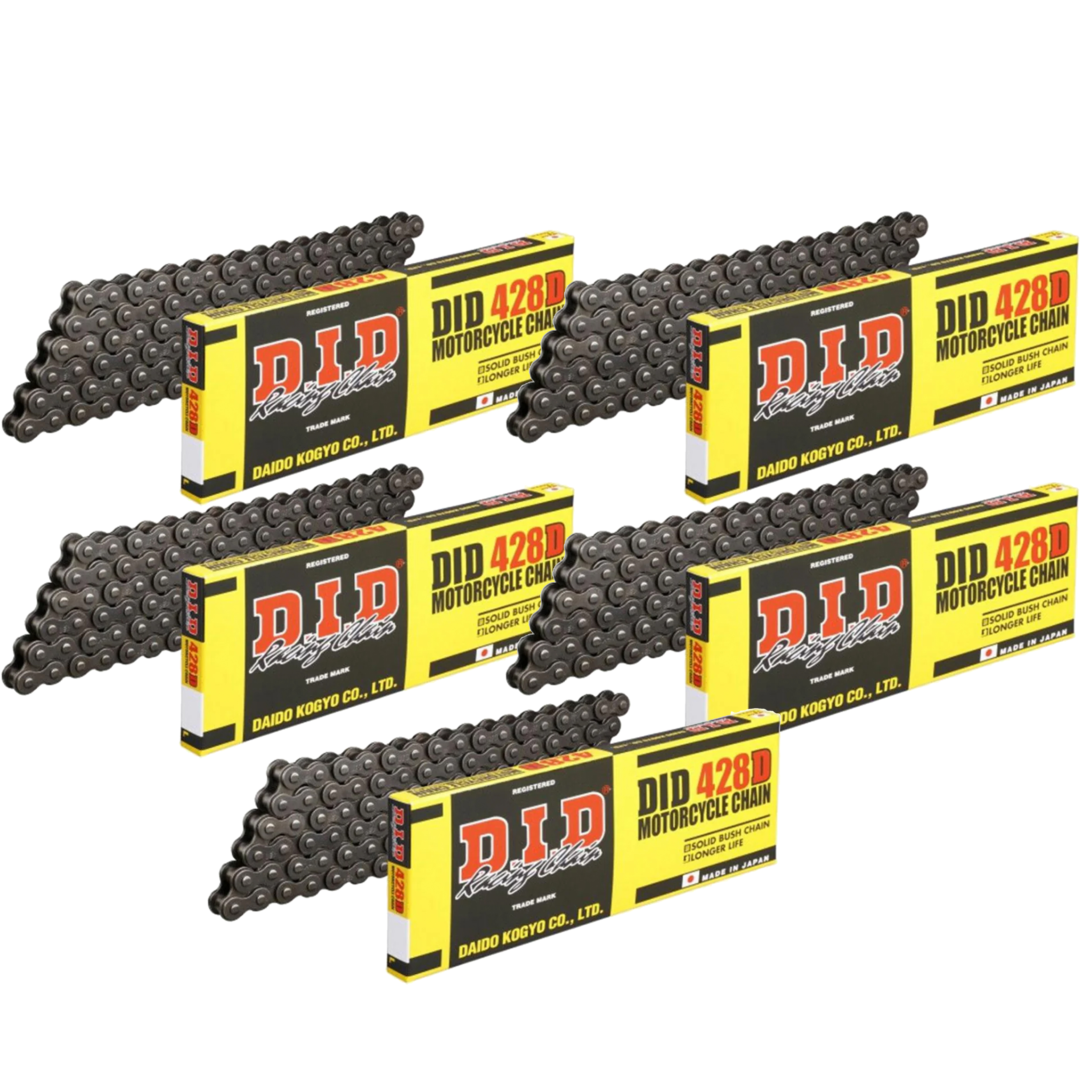 DID 428D CHAIN BLACK 600L 25ft, DID 428D X 600L (25ft), DID428D600 image 1