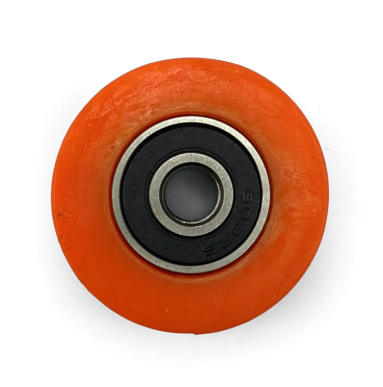 CHAIN ROLLER 8x35mm, RUBBER SEALED BEARINGS ORANGE HOLE 8mm thumbnail 2