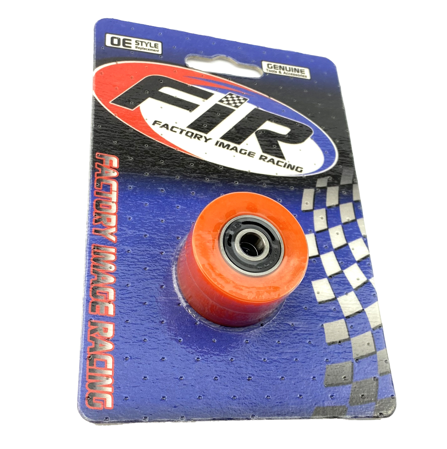 CHAIN ROLLER 8x35mm, RUBBER SEALED BEARINGS ORANGE HOLE 8mm thumbnail 3