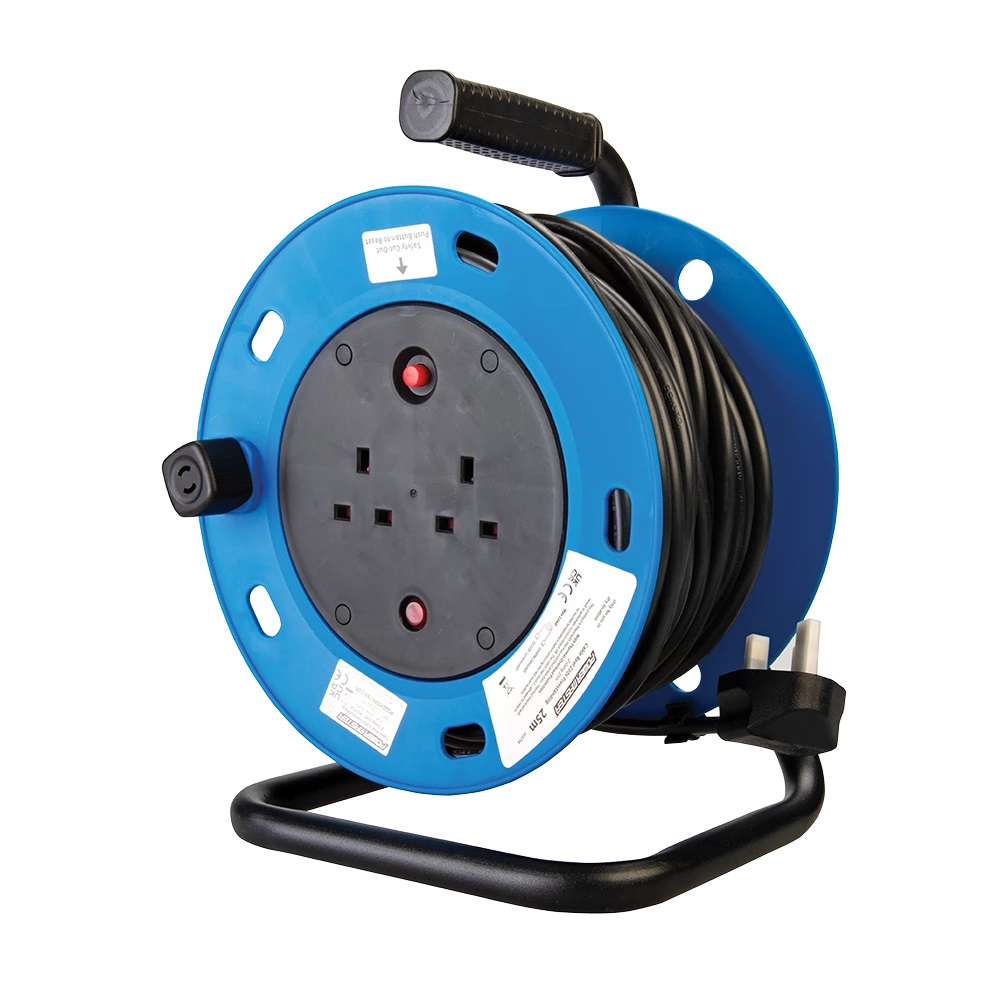 EXTENSION LEAD, FREESTANDING 2-GANG 25M image 1