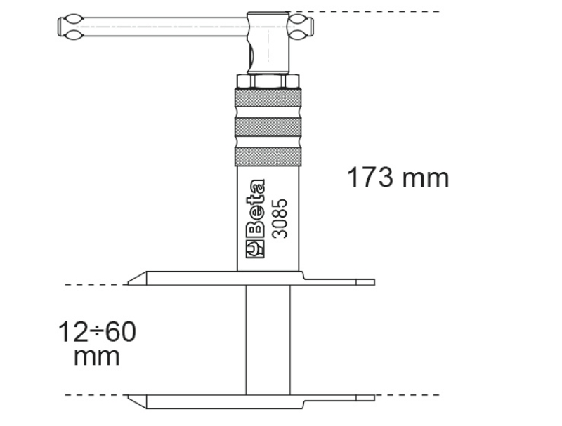 Brake Piston Retracting Tool for Motorcycles and Scooters - Beta Tools 3085 thumbnail 4