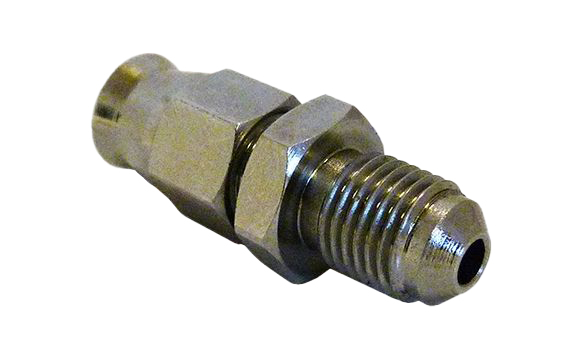 3/8 UNF MALE CONVEX 600-03 BRAKE HOSE END CHROME VENHILL 3/10375MHC BUILDALINE image 1