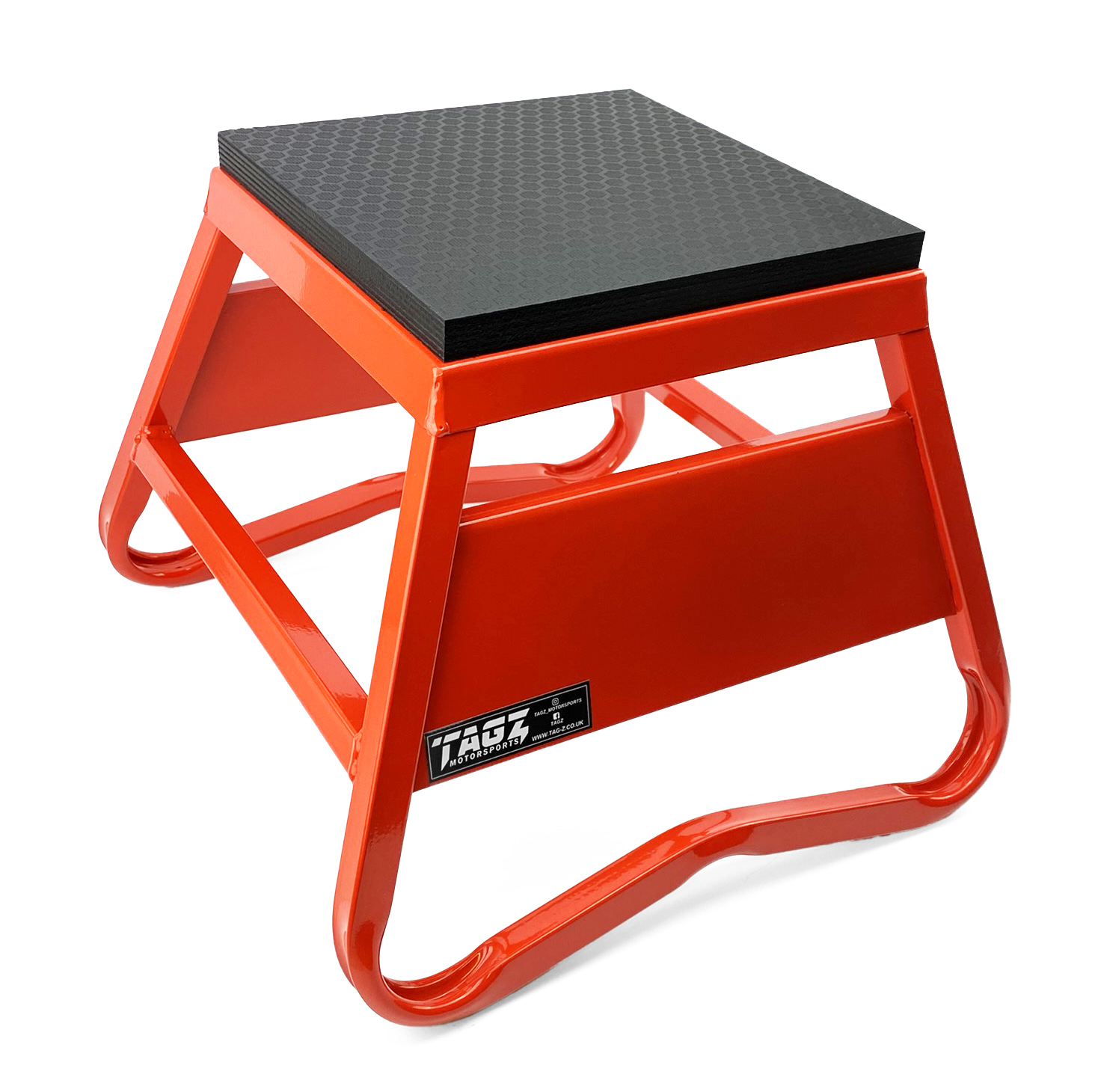 HEAVY DUTY STEEL BOX STAND MX, SMALL / 300mm HIGH MX STAND, RED