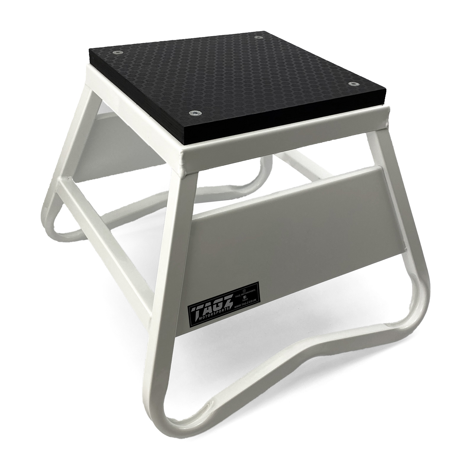 HEAVY DUTY STEEL BOX STAND MX, SMALL / 300mm HIGH MX STAND, WHITE