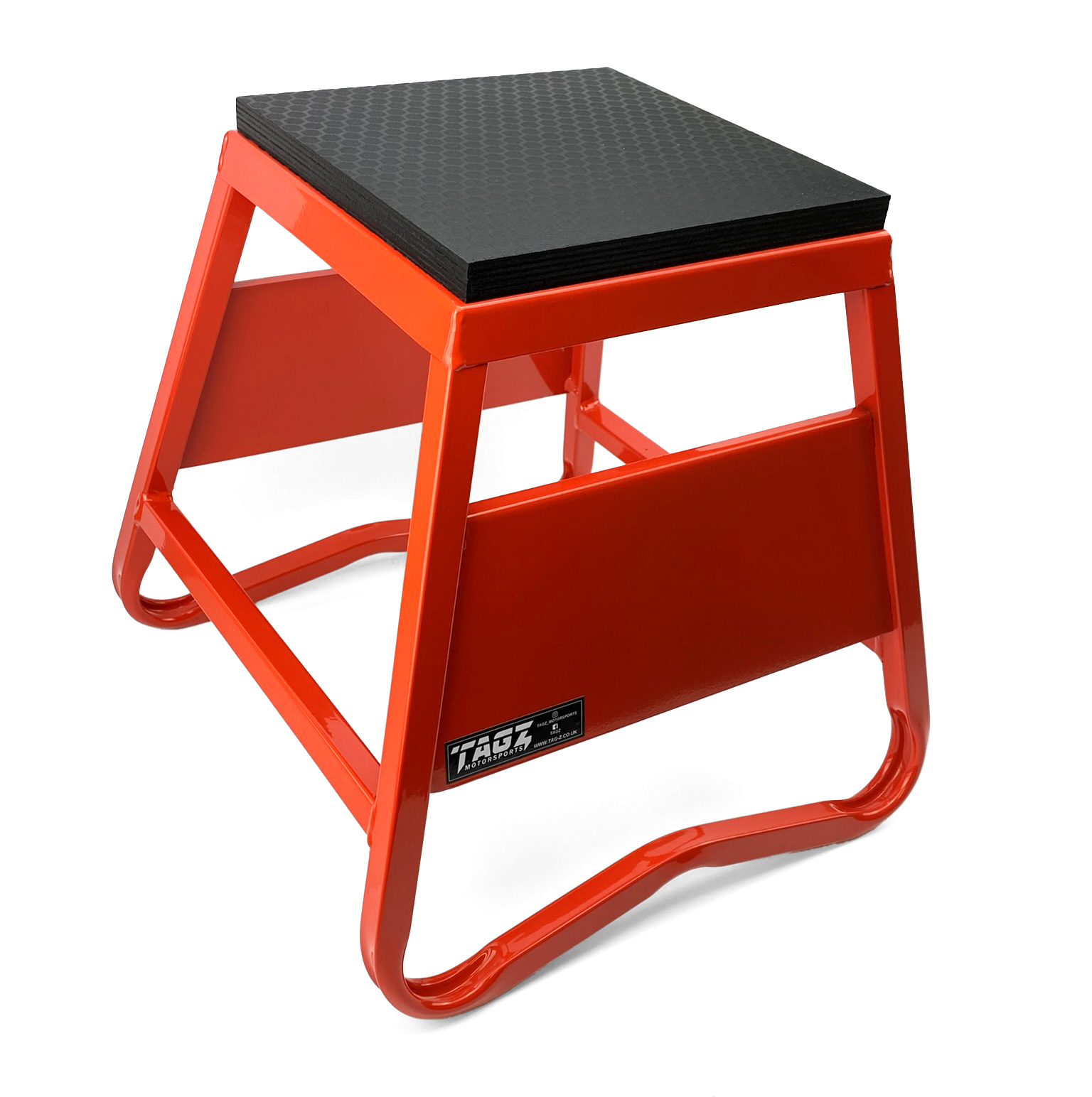 HEAVY DUTY STEEL BOX STAND MX, MEDIUM / 380mm HIGH MX STAND, RED