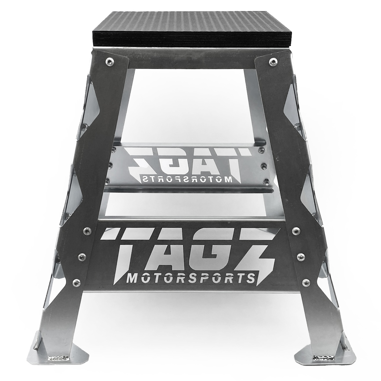 TAGZ FACTORY MX STAND BUILT, LIMITED EDITION BRIGHT ZINC PLATE, BOX STAND MOTORBIKE STAND thumbnail 2